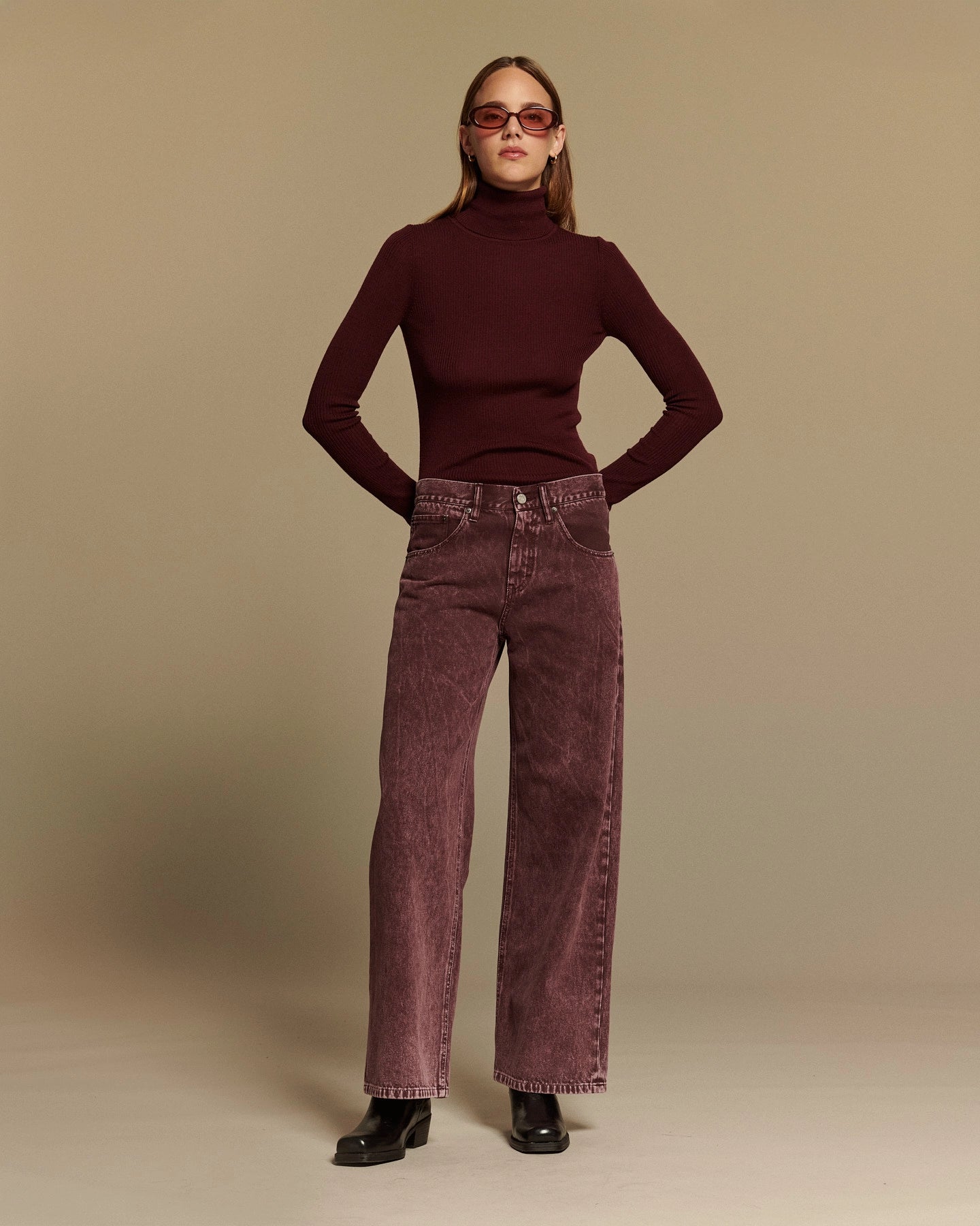 Labdip River Denim Dye jean large berry vintage lyocell