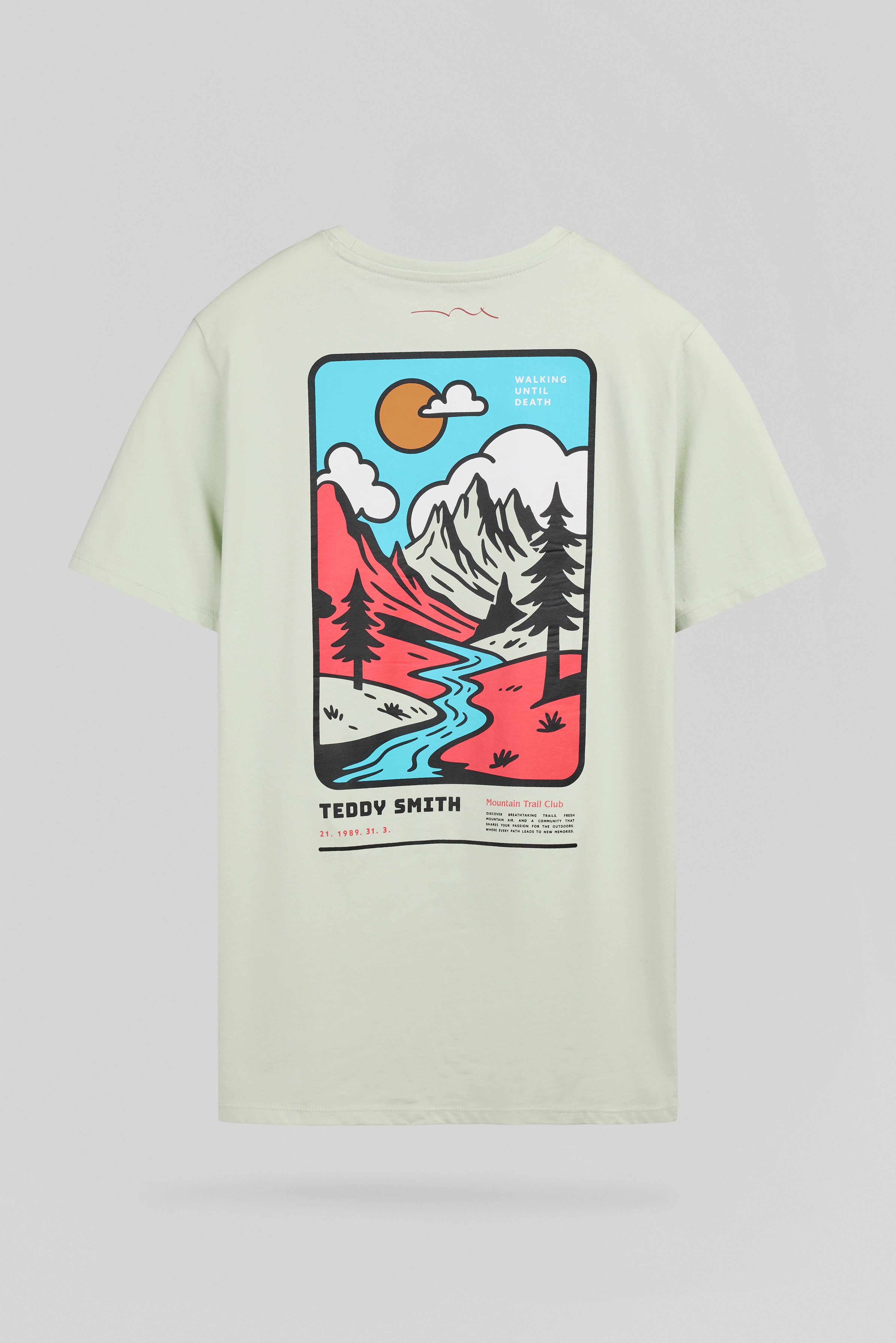 Teddy Smith T-Trail MC t-shirt vert nacre 100% coton