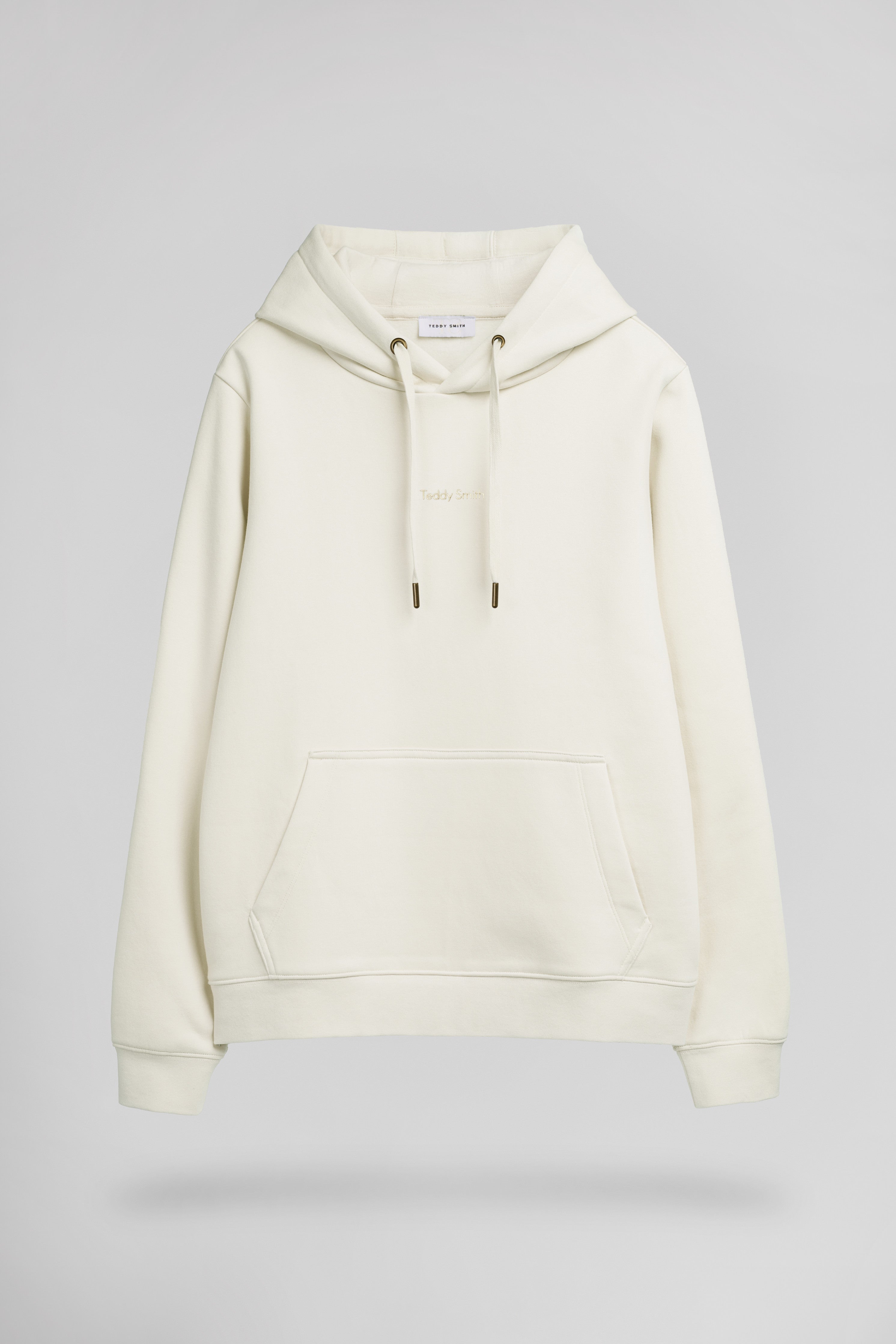 Teddy Smith S-Solene Middle White sweat à capuche blanc cassé femme