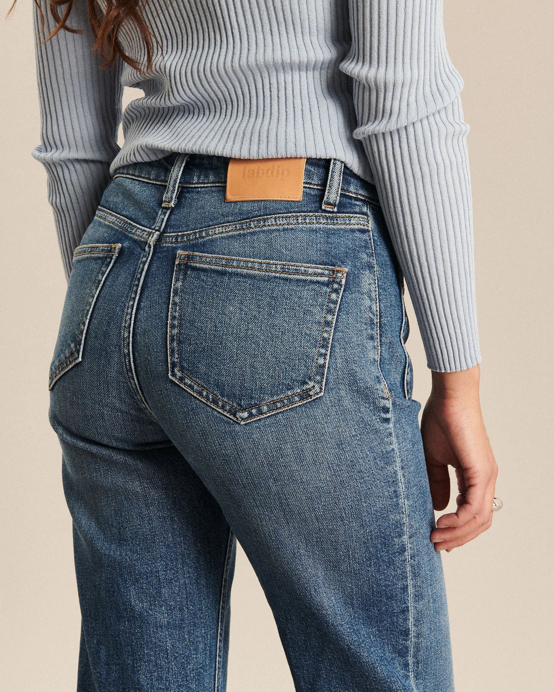 Labdip Nina jean flare femme Mid Blue taille 30 stretch