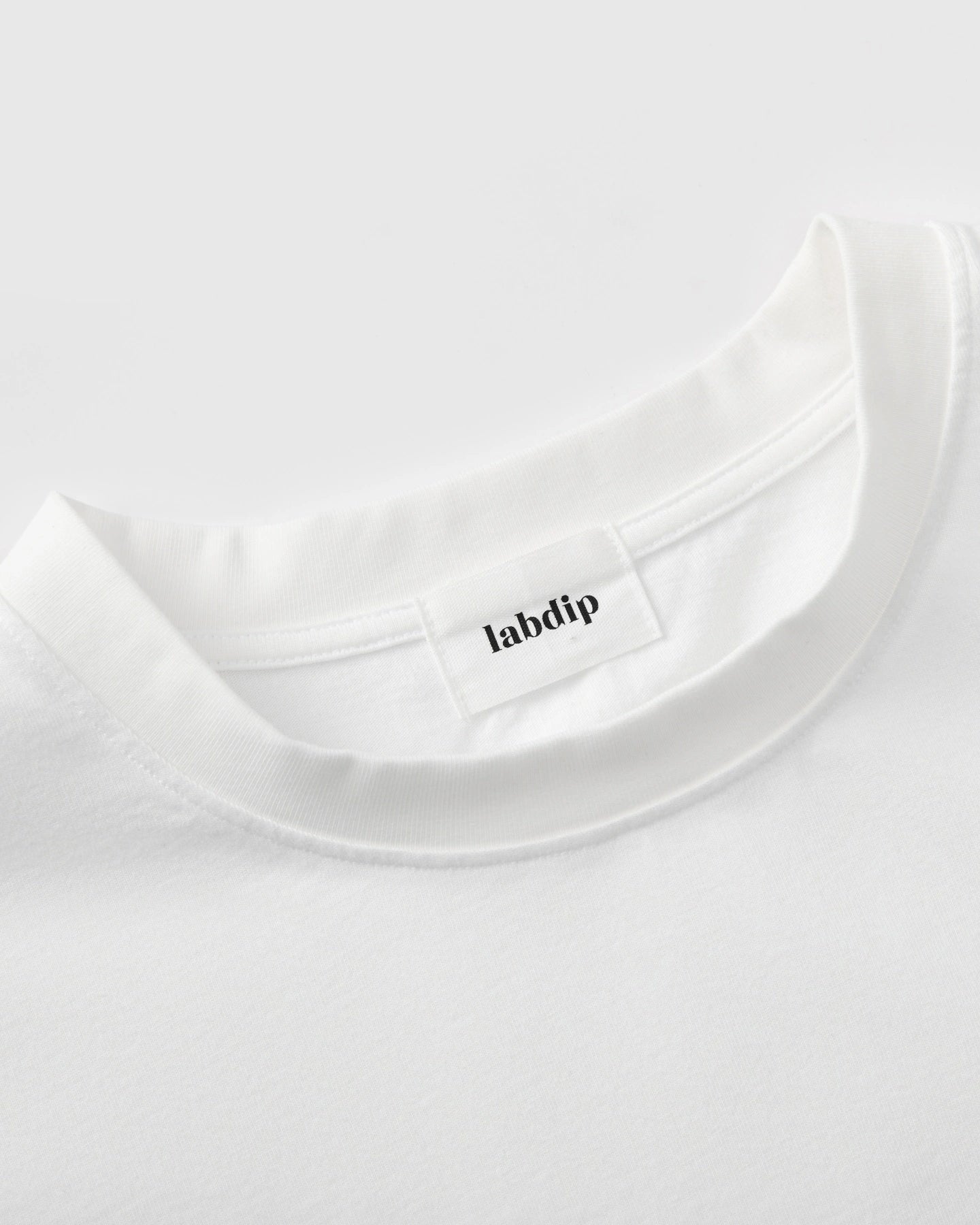 Labdip Carson Blanc t-shirt coton coupe droite