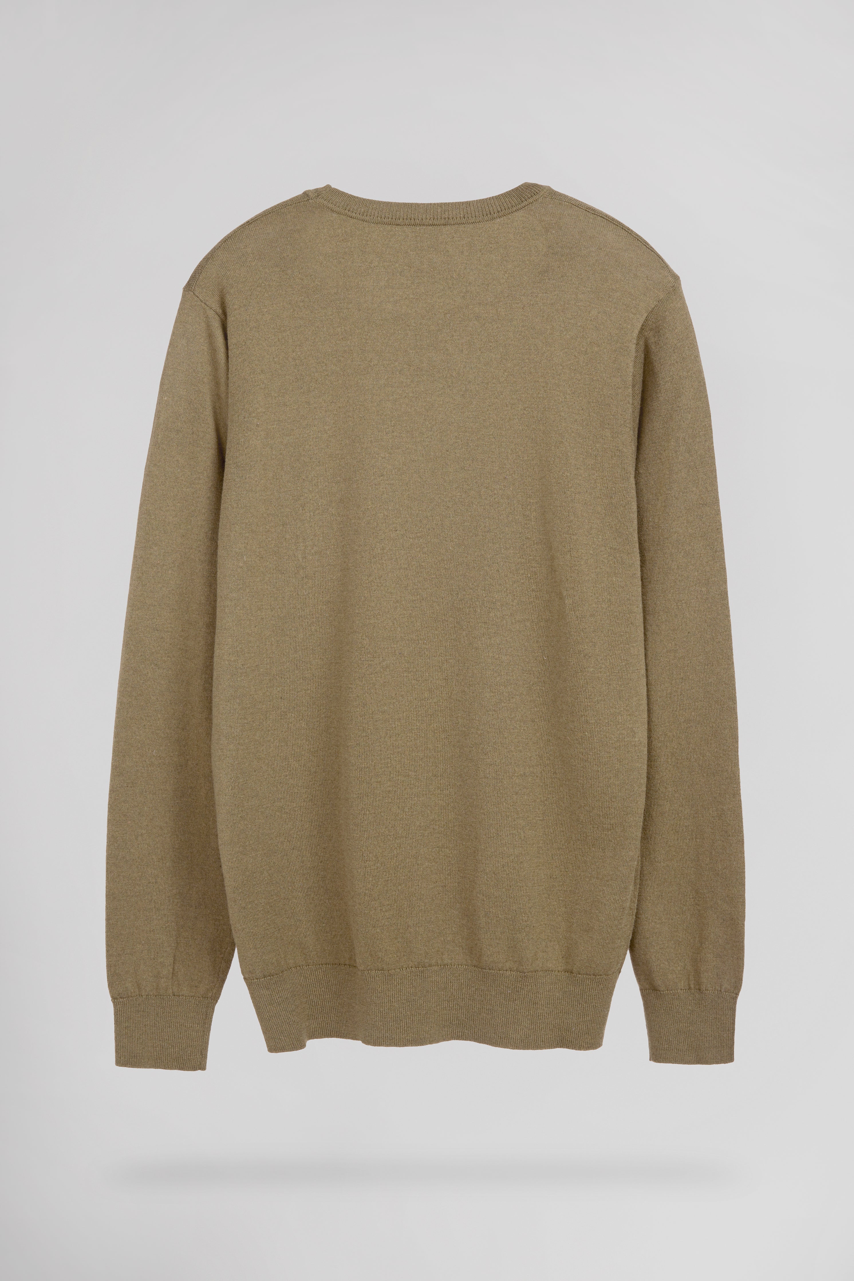 Teddy Smith P-Martino pull ajusté beige col rond