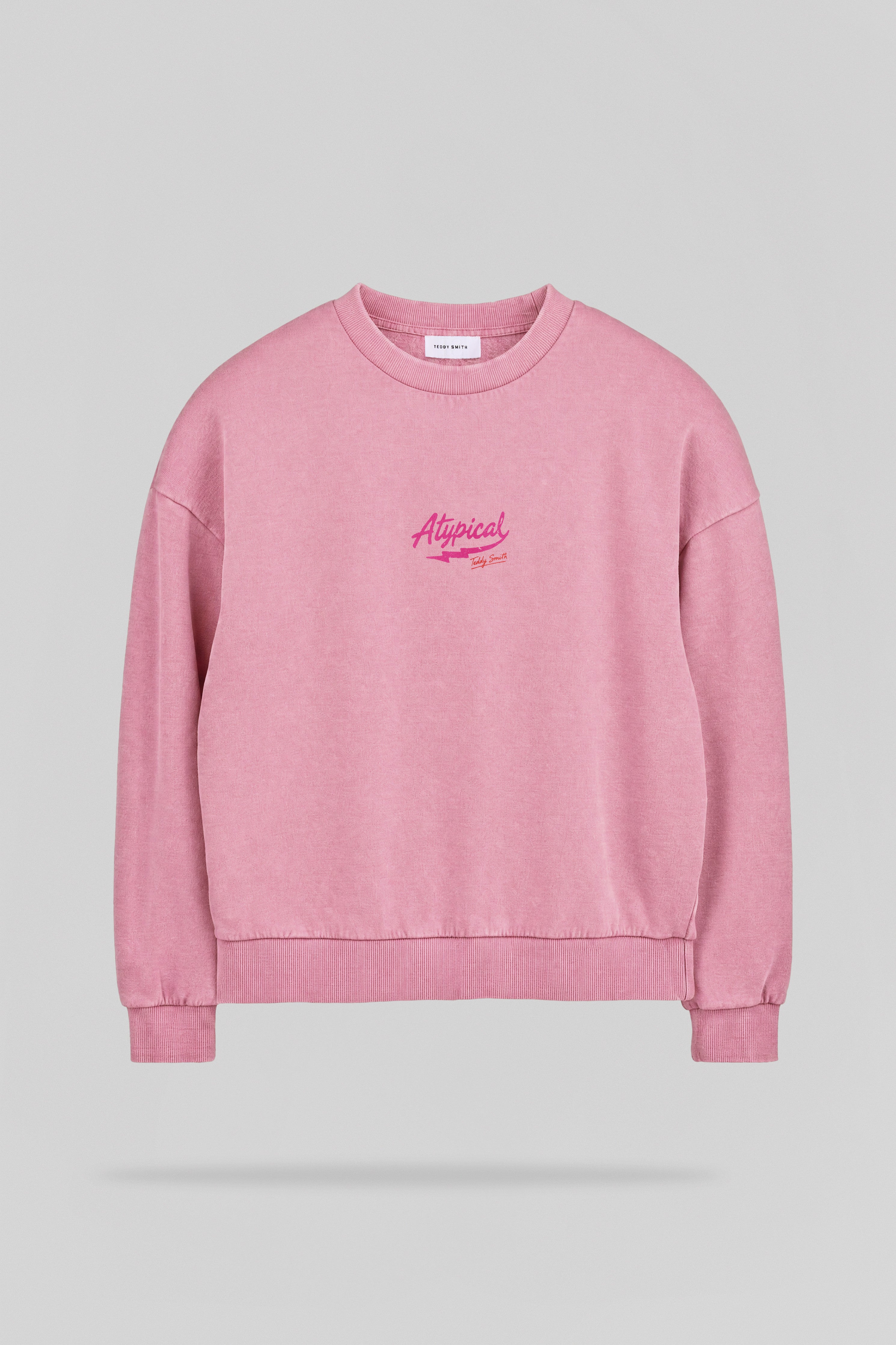 Teddy Smith S-Atypical RC sweat femme rose bonbon imprimé