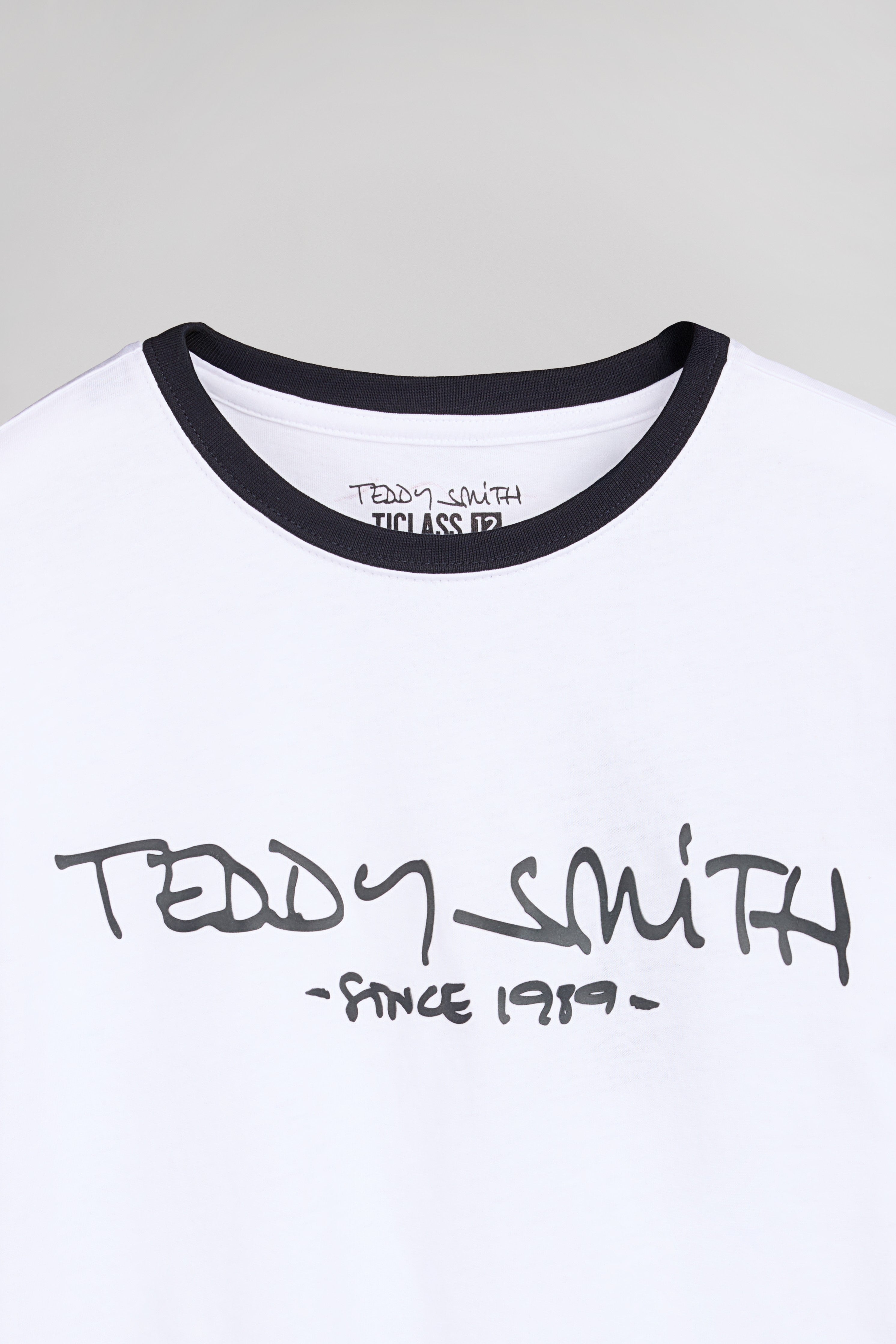 Teddy Smith Ticlass MC Jr Blanc t-shirt garçon coton