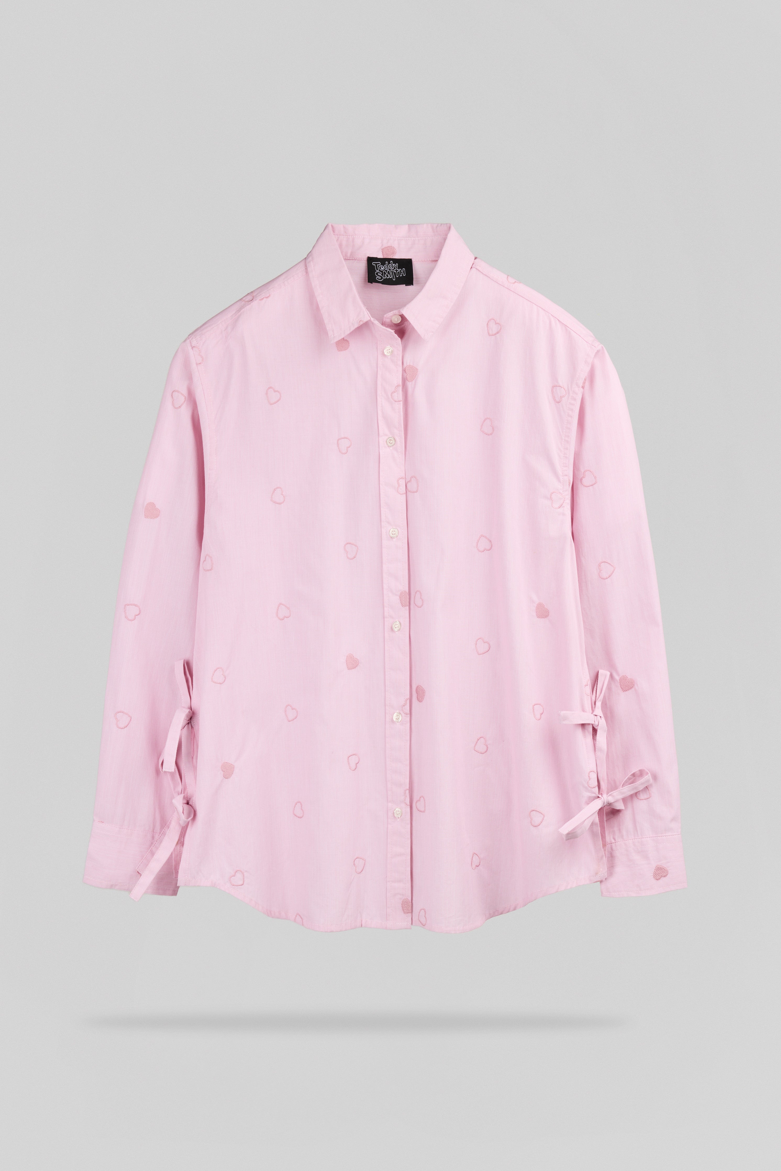 Teddy Smith C-Lanya ML chemise coton rose femme