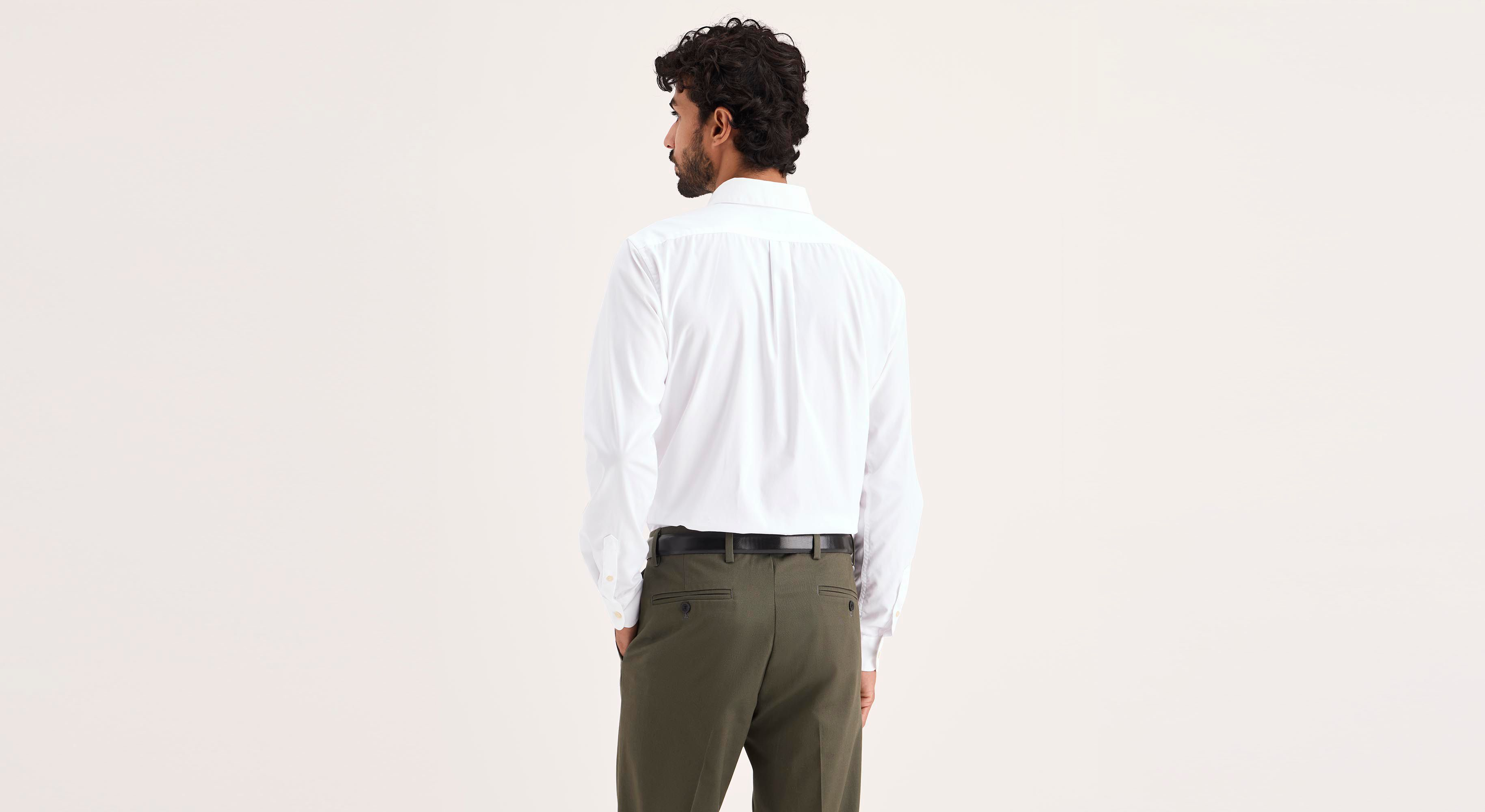 Dockers Signature Stain Defender chemise blanche manches longues