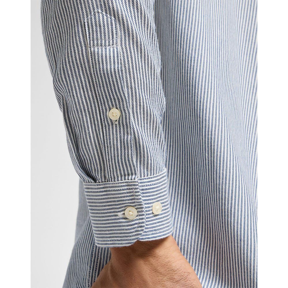Lee Button Down chemise homme bleu rayé coton western