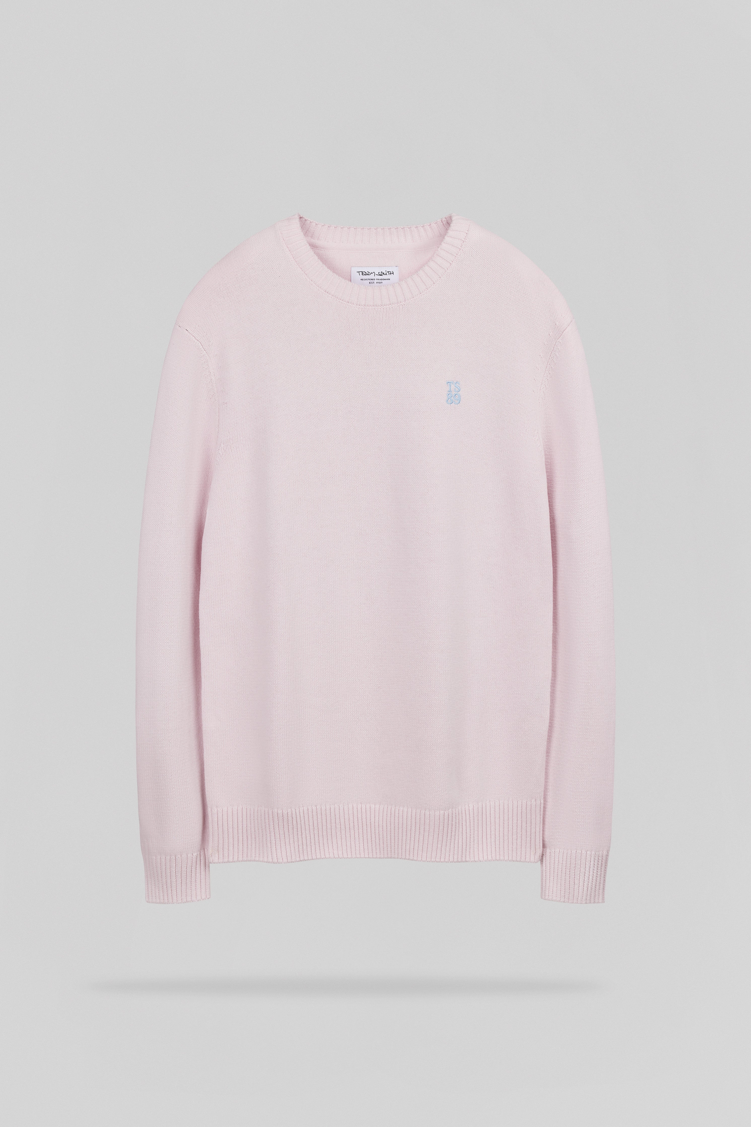 Teddy Smith P-Jimmy JR pull rose coton garçon