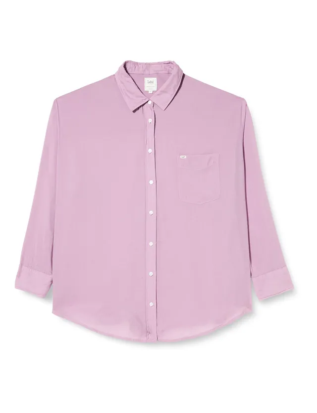 Lee Pocket t-shirt femme prune à poche coton