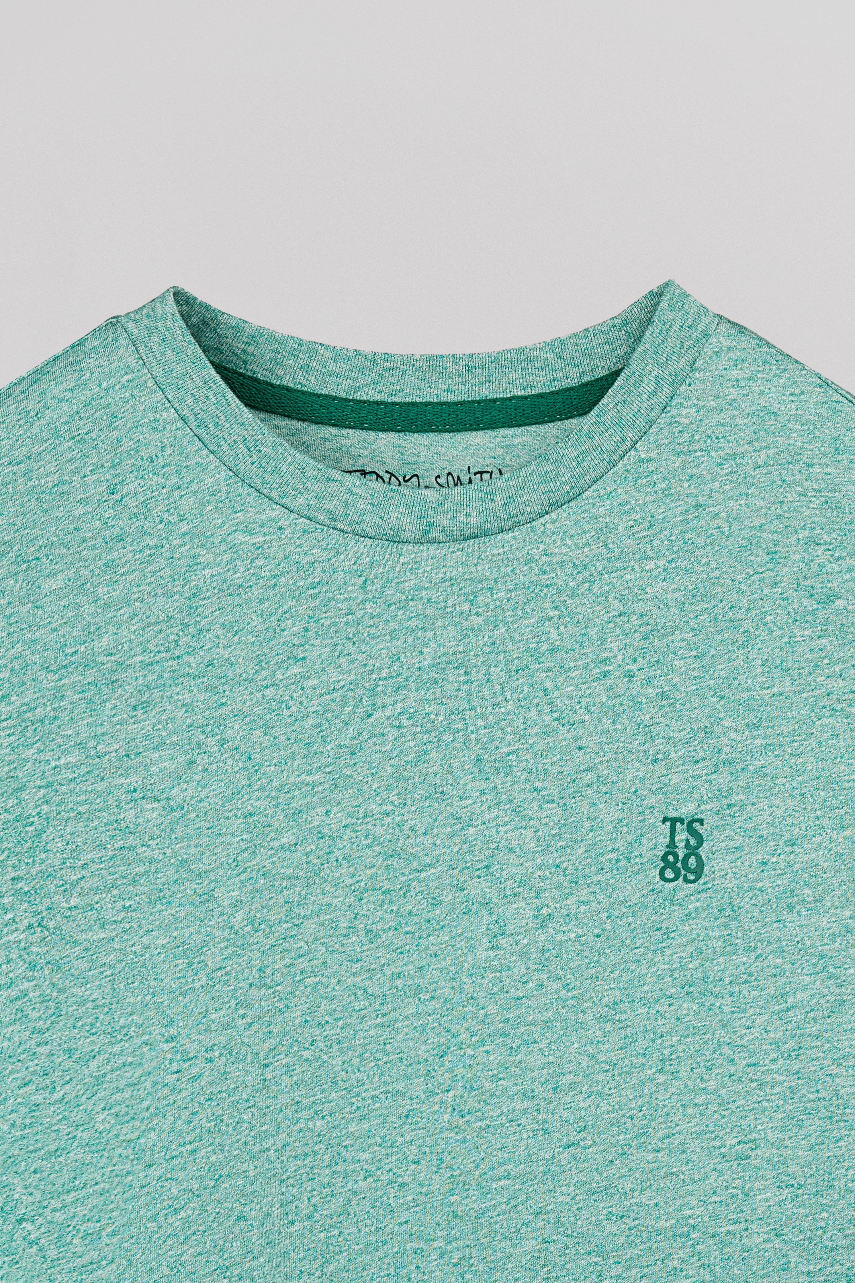 Teddy Smith T-Narvik MC t-shirt vert chiné coton