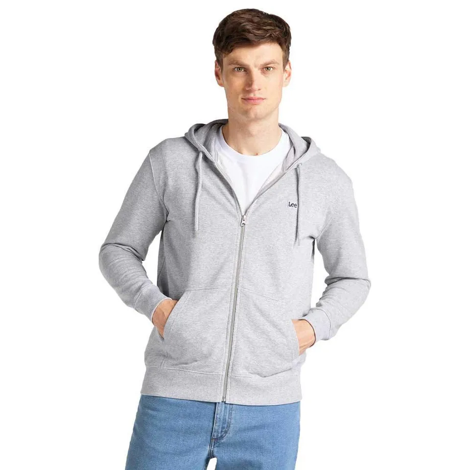 Lee Basique sweat homme noir à capuche zippée