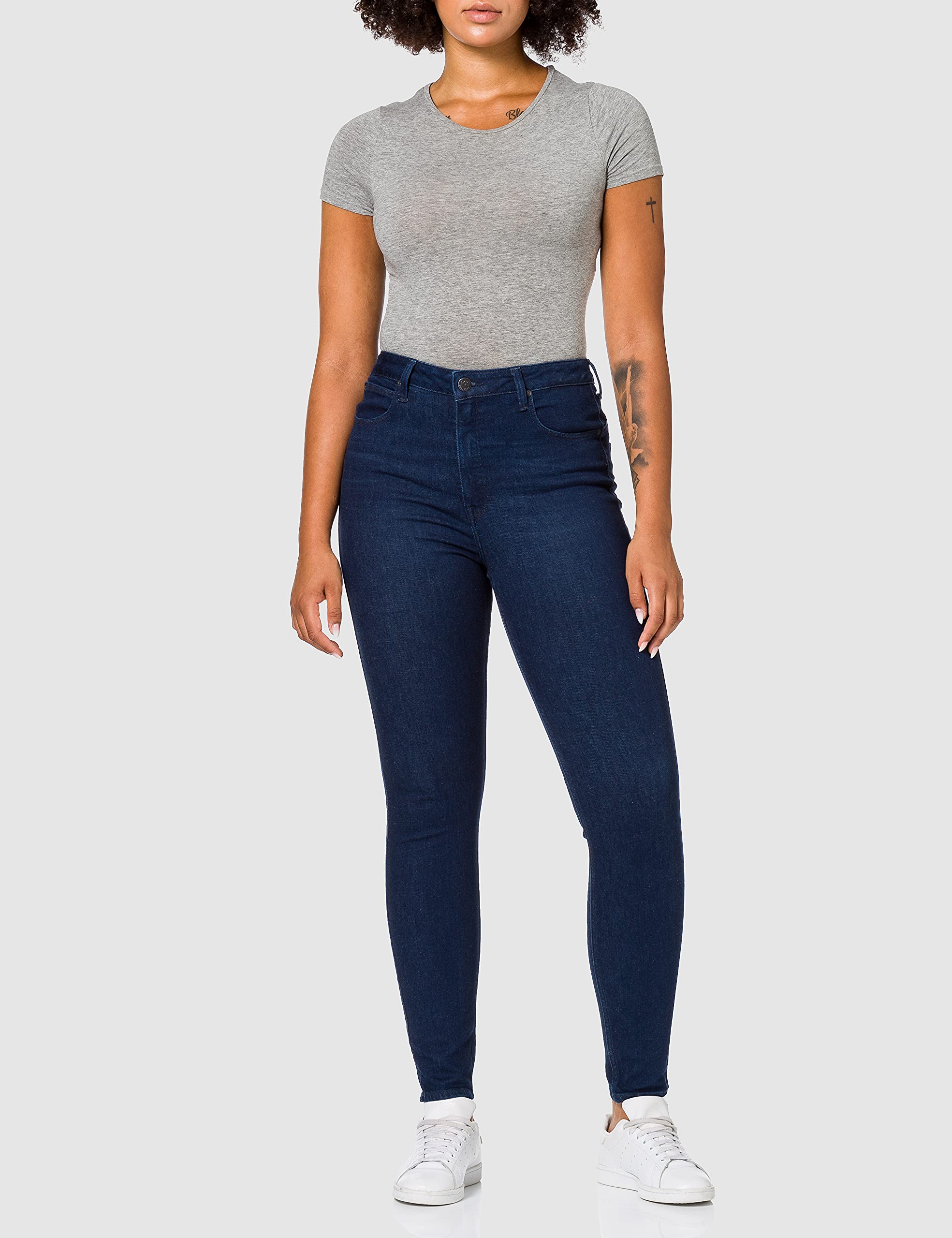 Lee Super High Scarlett Jean Femme Noir Taille Haute