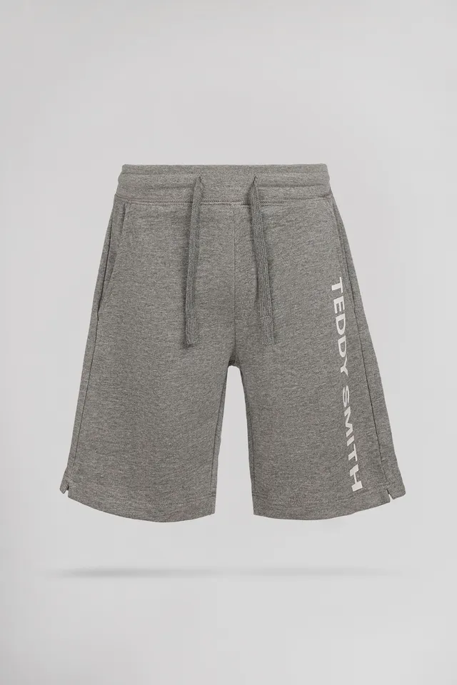 Teddy Smith S-Mickael JR short gris chiné garçon
