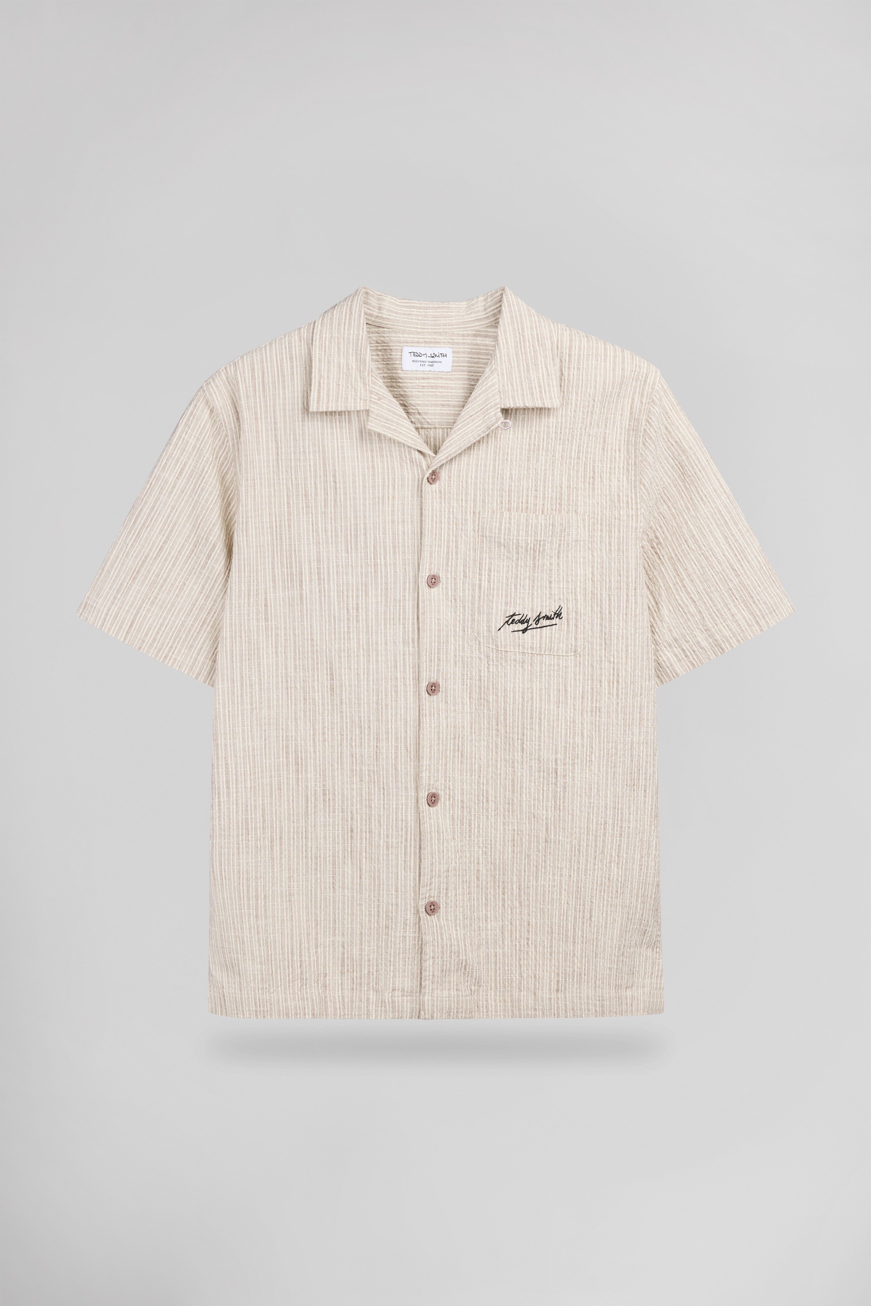 Teddy Smith C-Elvis MC chemise beige ample