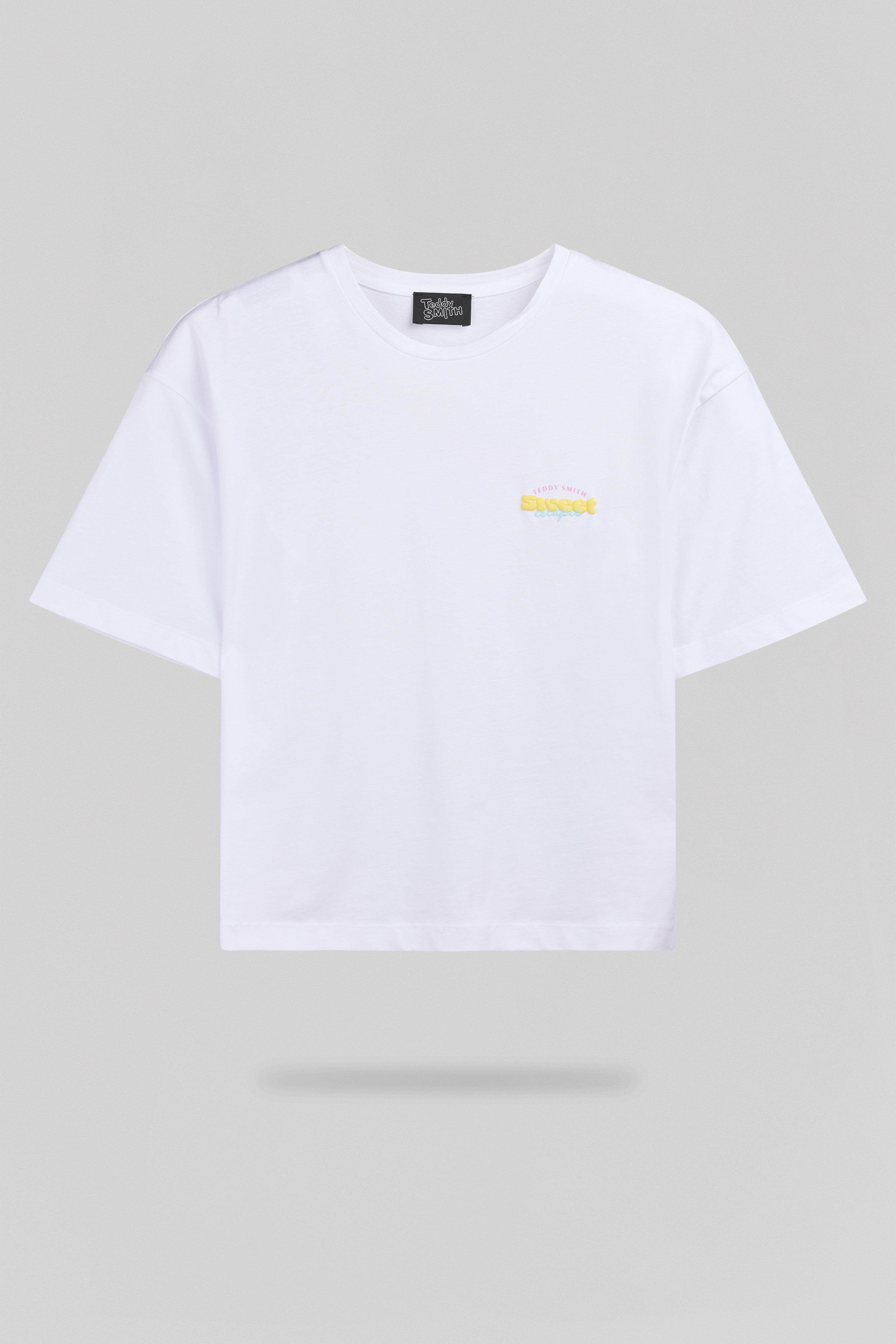 Teddy Smith T-Icy Mc Blanc t-shirt oversize coton