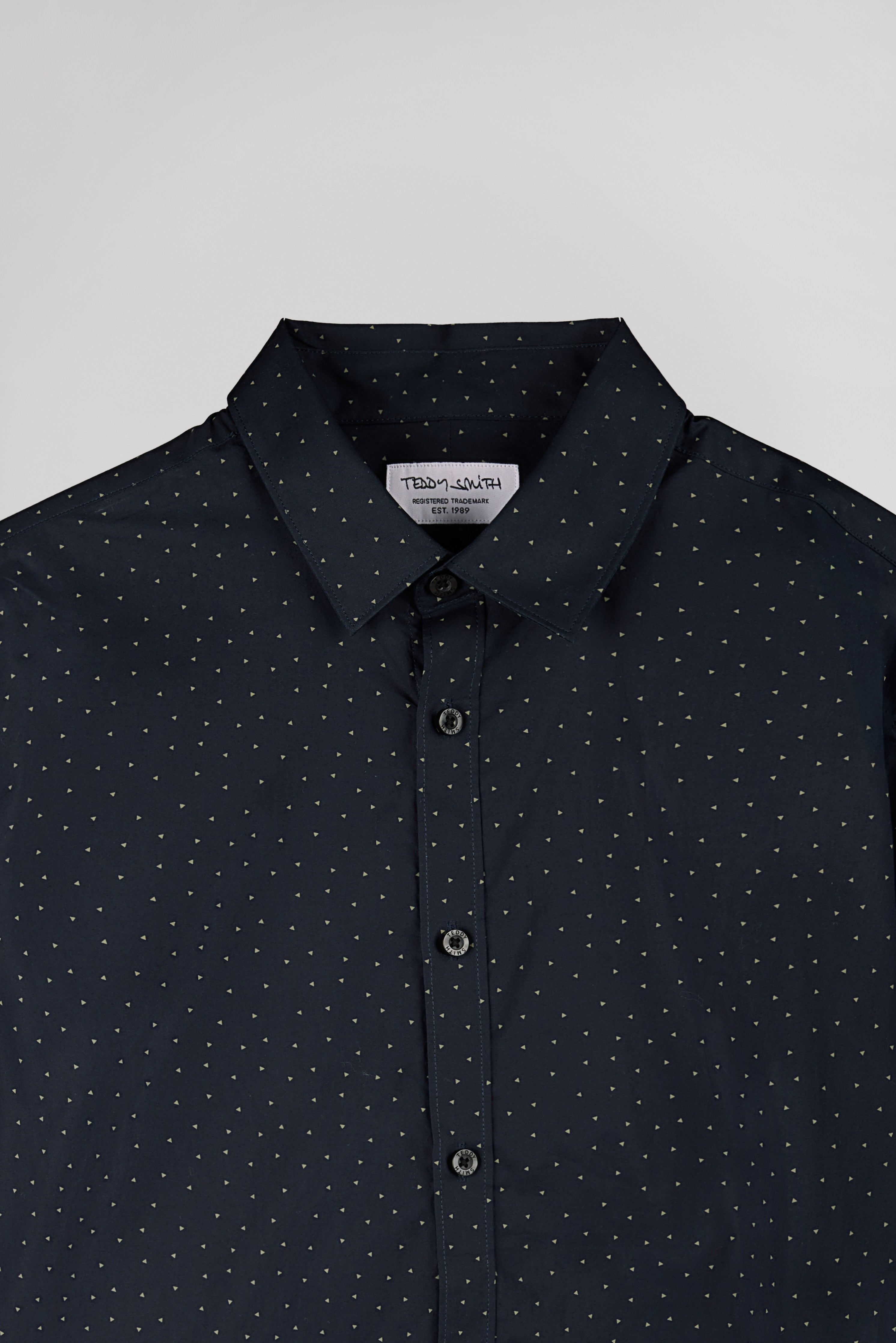 Teddy Smith Carton ML chemise bleu marine pur coton