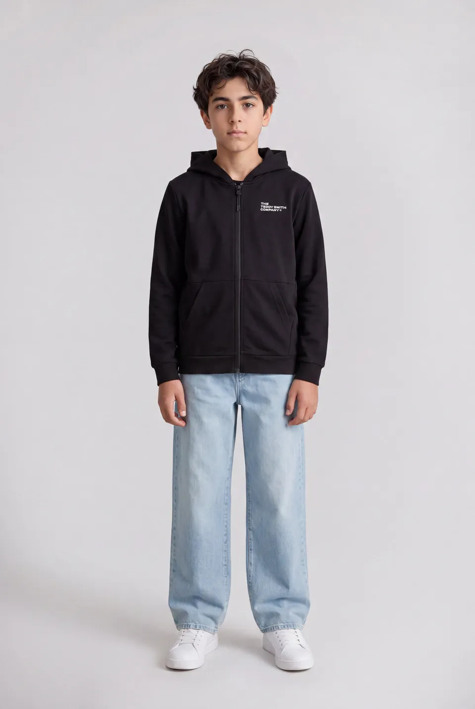 Teddy Smith Giclass Company JR gilet noir capuche coton