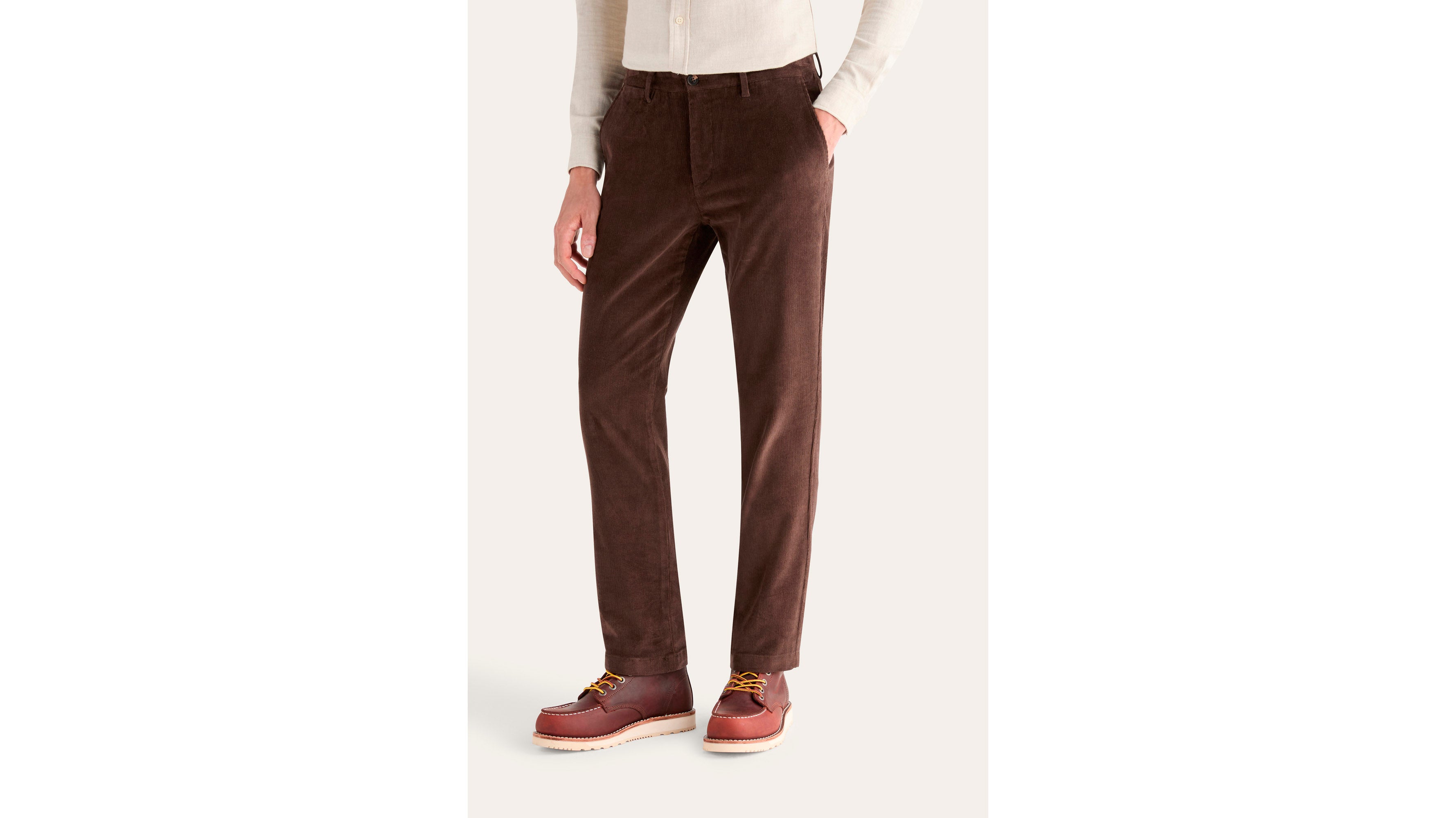 Dockers Crafted Khaki pantalon chino slim marron stretch