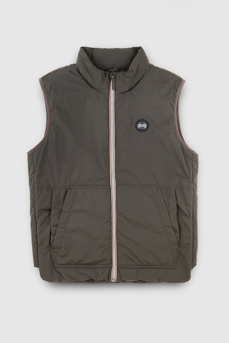 Teddy Smith B-Oly blouson sans manches raven kaki deperlant