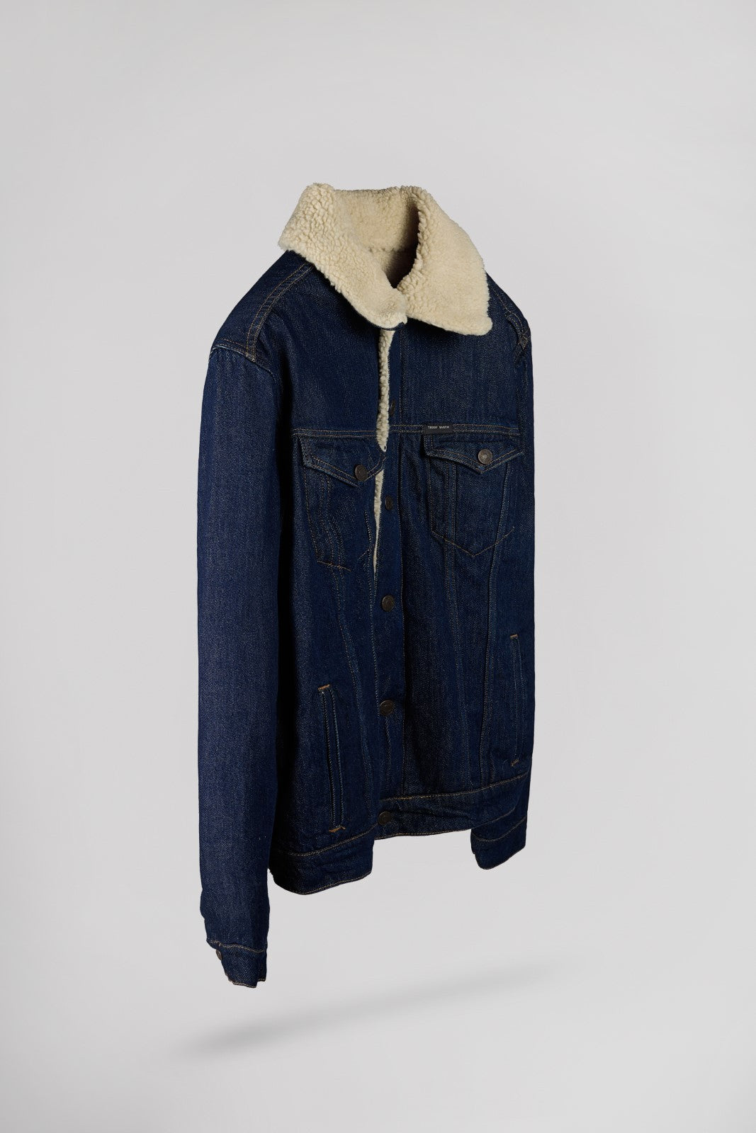 Teddy Smith Randall Sherpa veste denim homme col sherpa