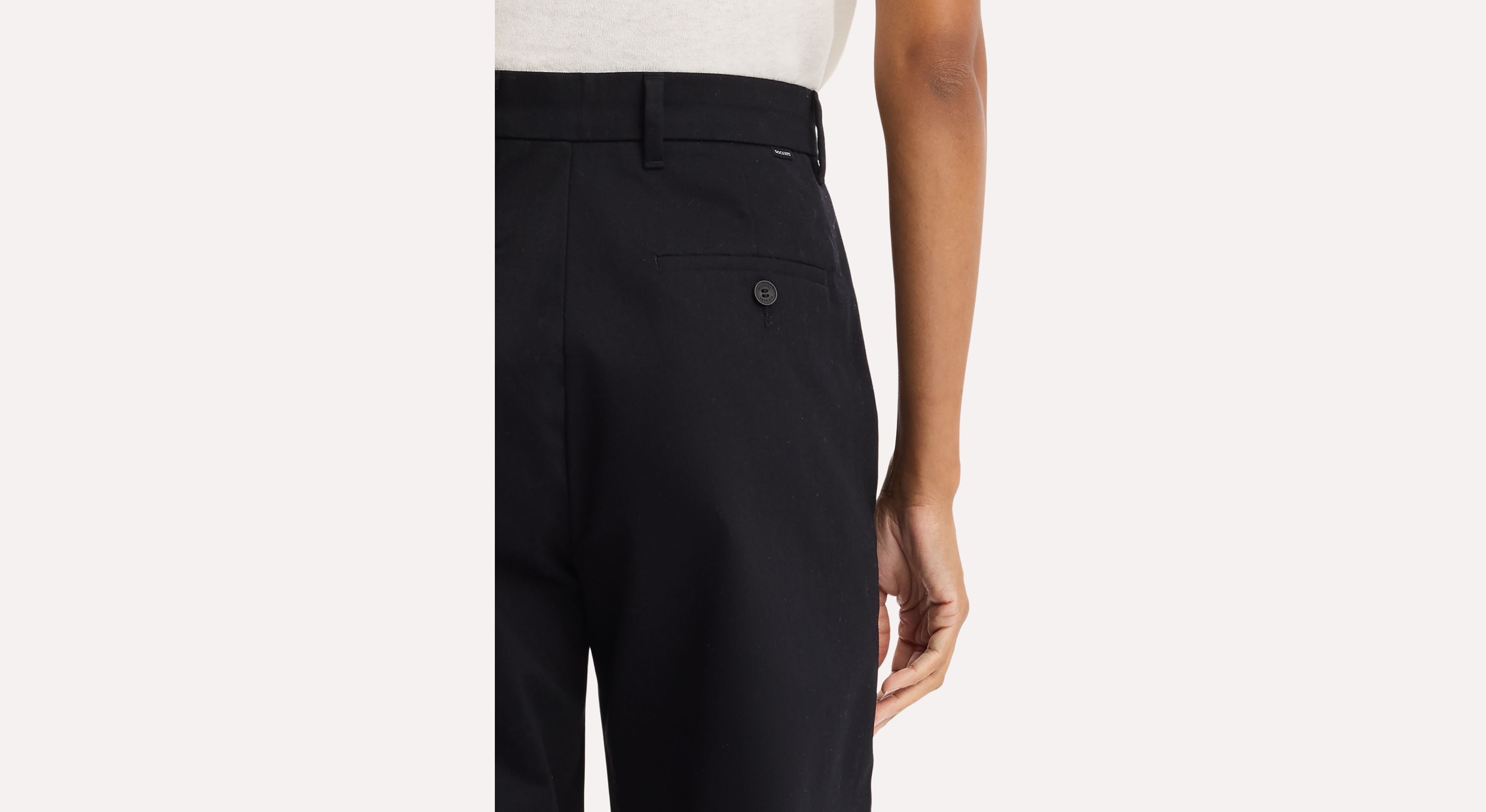 Dockers Signature pantalon chino noir taille haute large