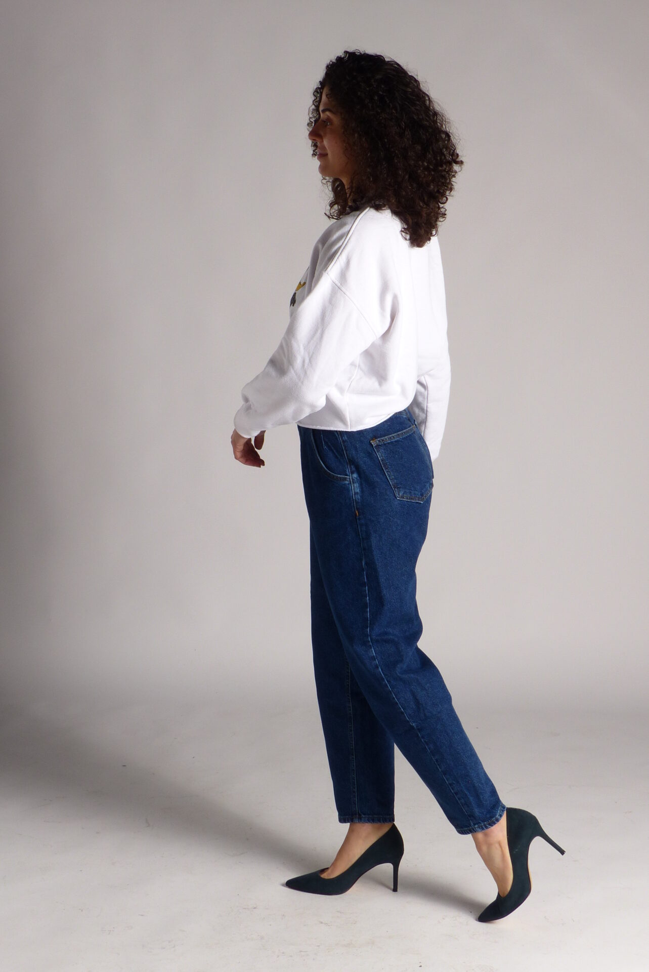 AA Spontané Balloon 90's jean bleu brut taille haute