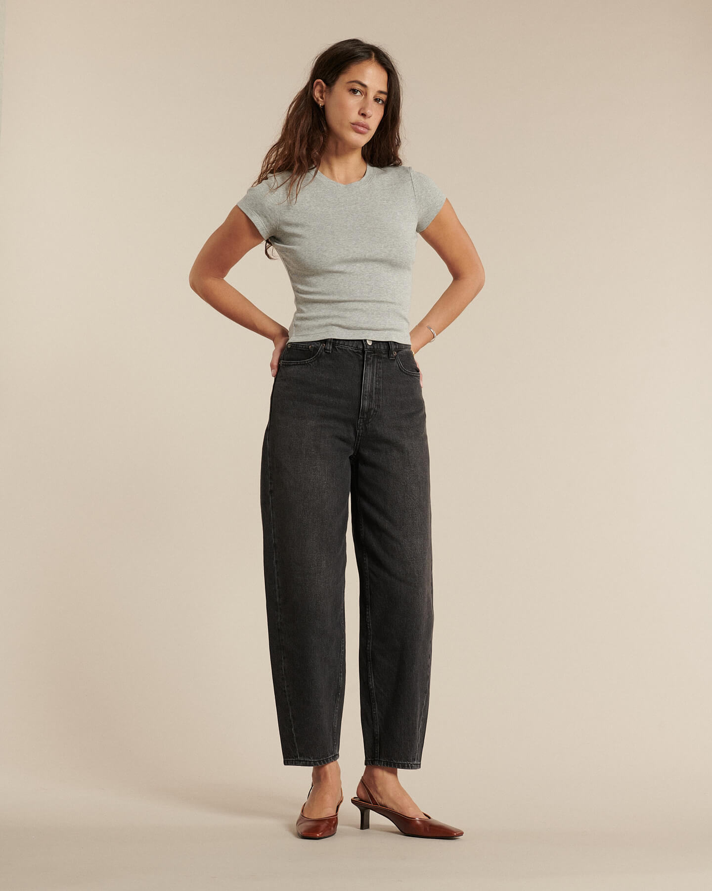 Labdip Jemma Denim BL 66 jean noir taille haute