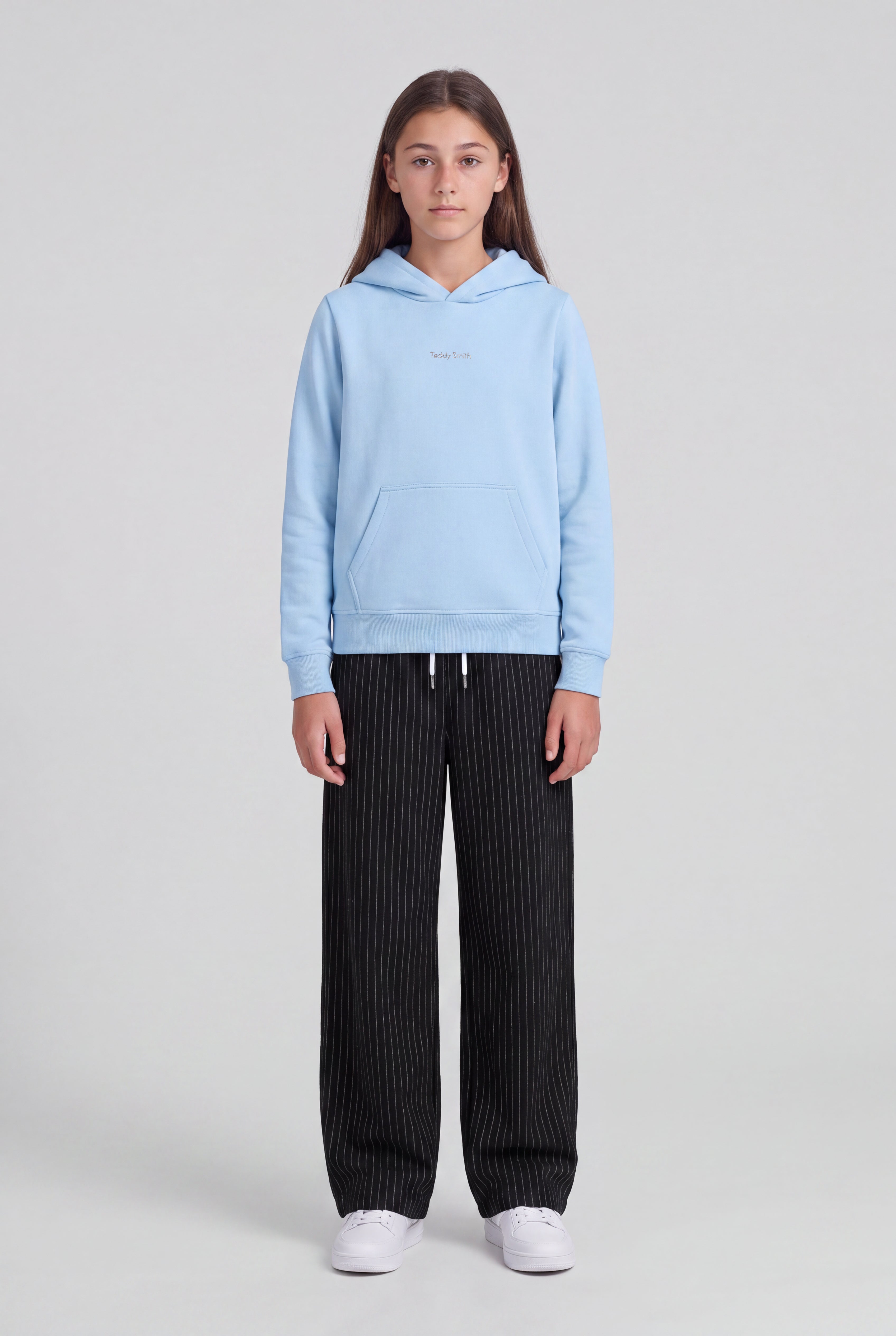 Teddy Smith S-Solene Hoody JR sweat fille bleu ciel