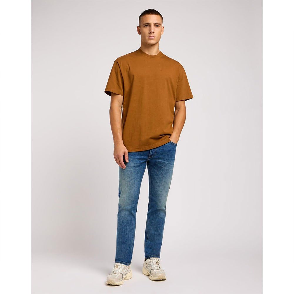 Lee Plain Loose Tee Sharp Grey Mele t-shirt homme gris M