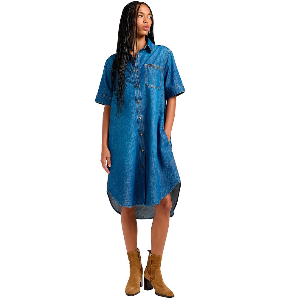 Lee All Purpose A Line Dress robe Fast Talk denim