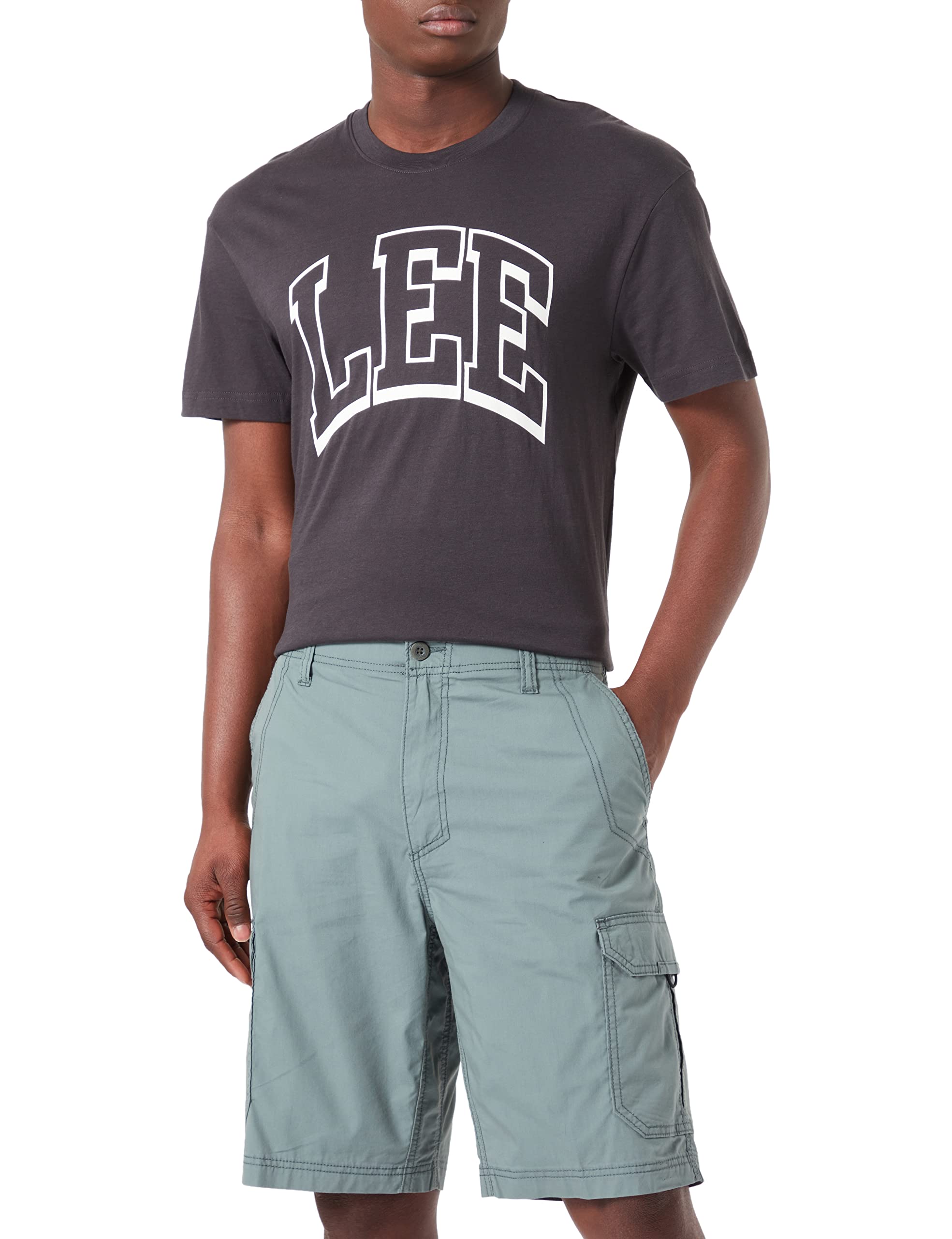 Lee Extreme Motion short cargo Olive Night 33W stretch