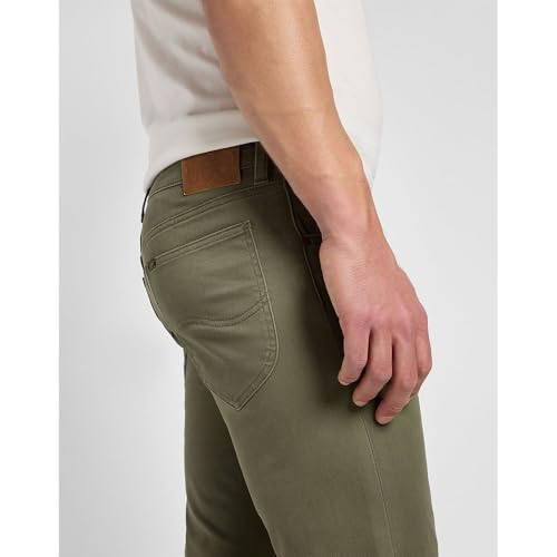 Lee Daren Zip Fly jean homme droit vert taille basse