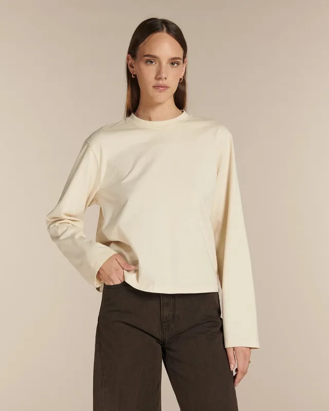 Labdip Cary t-shirt manches longues écume coton