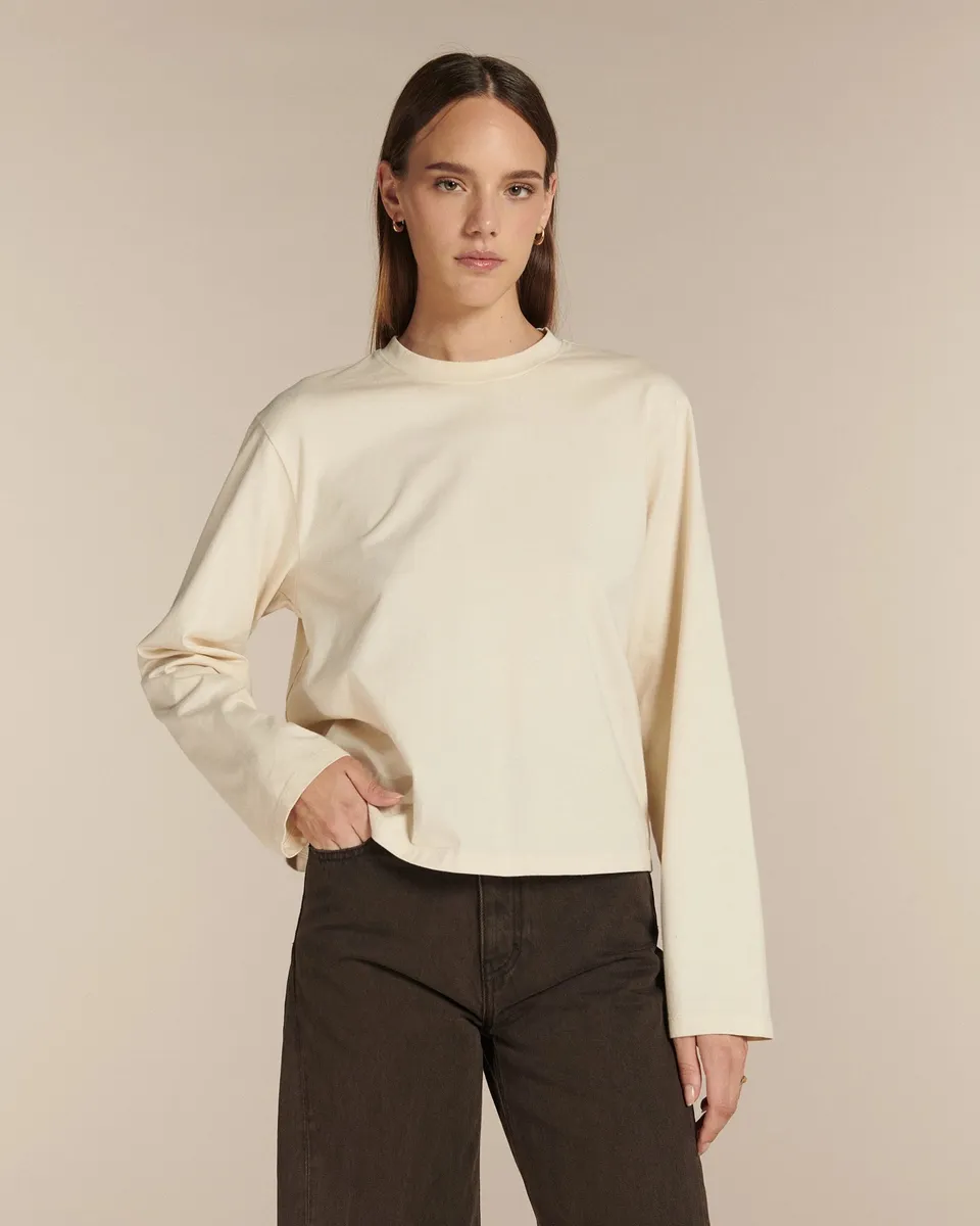 Labdip Cary t-shirt manches longues écume coton