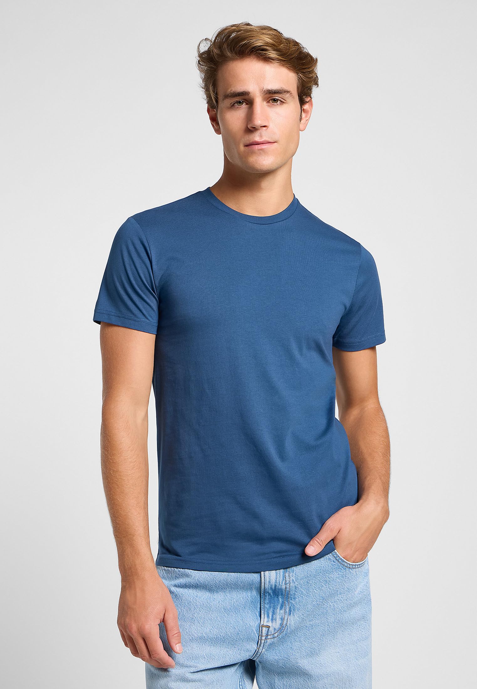 Lee Twin Pack Crew T-shirt homme x2 Jade Forest coupe ajustée