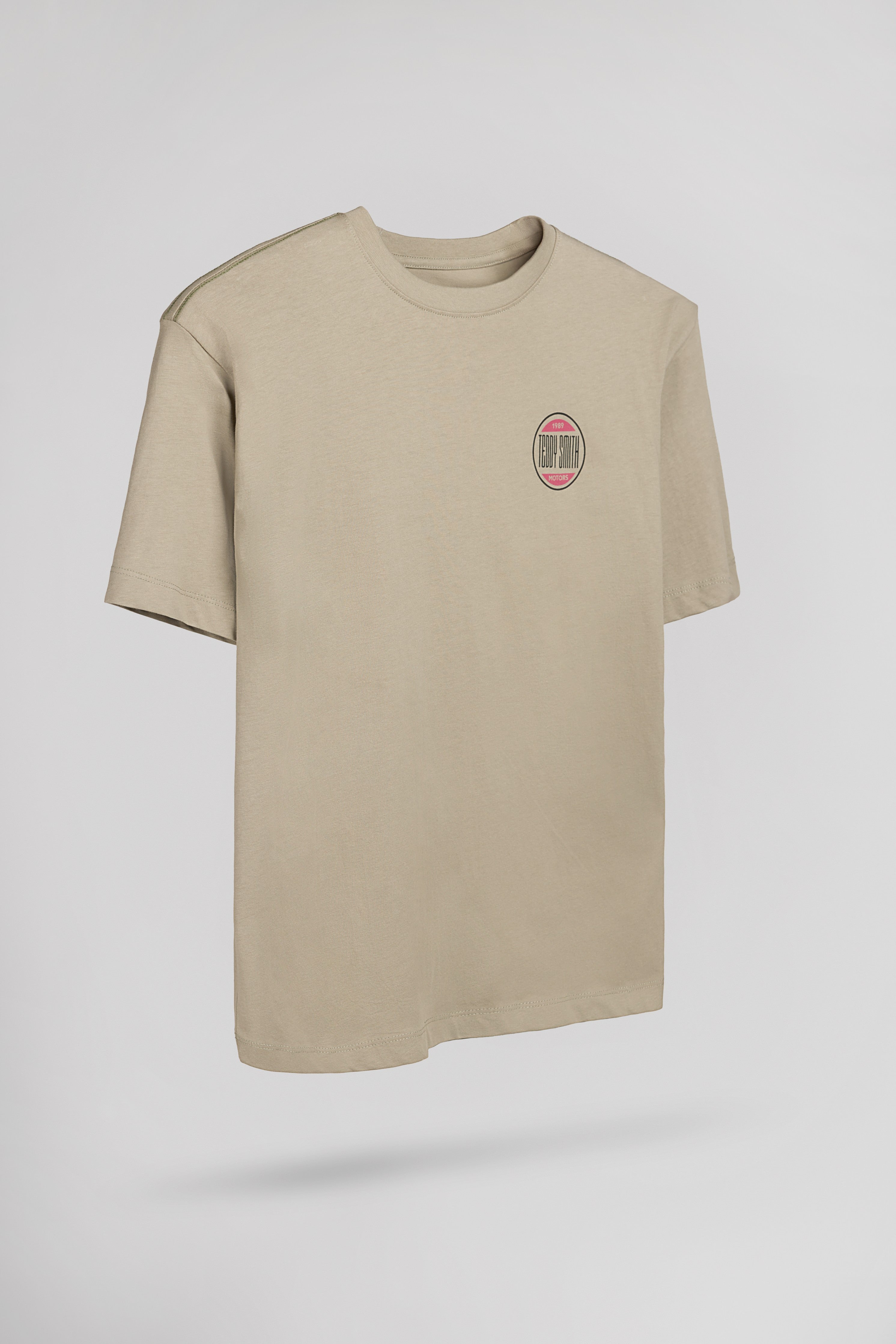 Teddy Smith T-Cars MC junior t-shirt bleach kaki garçon