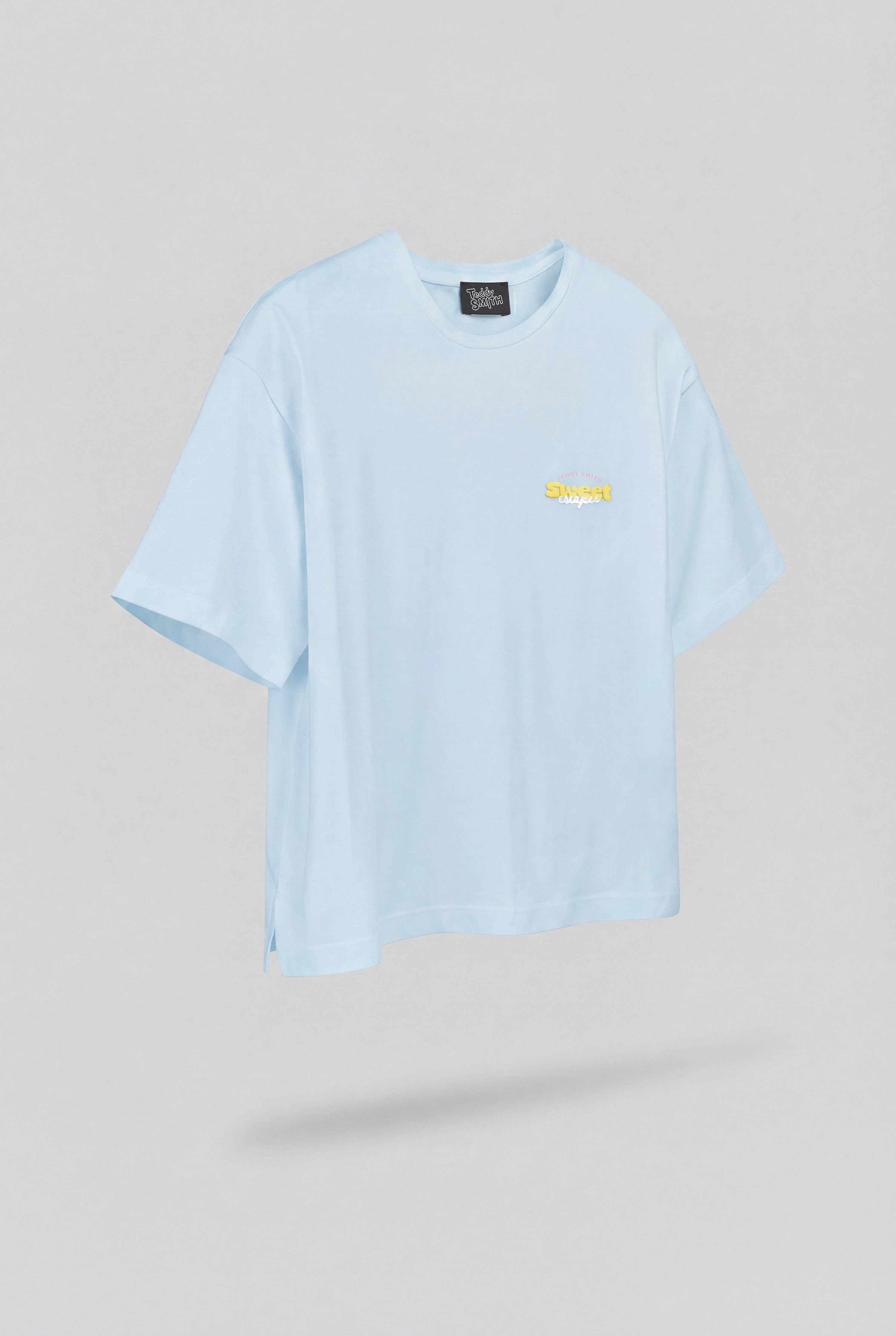 Teddy Smith T-Icy MC t-shirt oversize bleu lagon