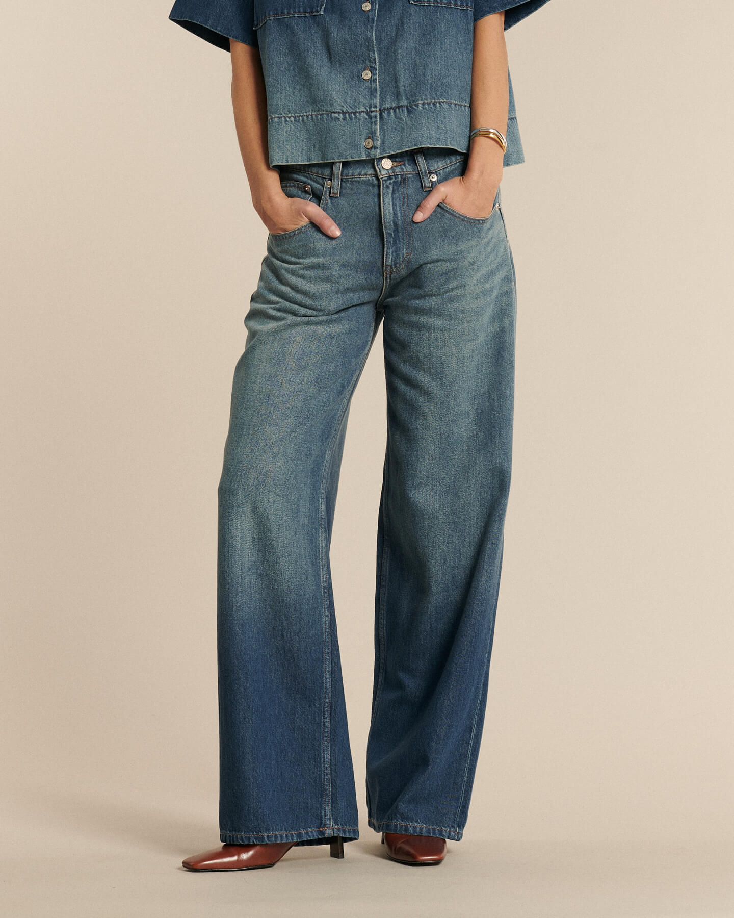 Labdip River Halo Sunfade jean boyfriend coton lyocell