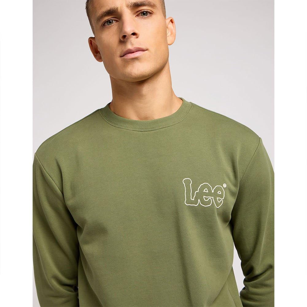 Lee Extreme Motion Sweat Homme Vert Coupe Regular