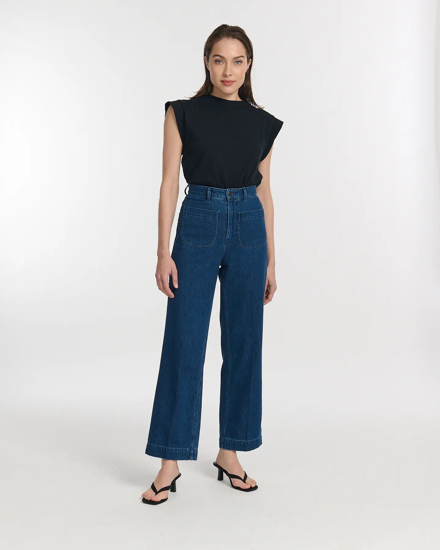 Labdip Samuel IN 50 jean taille haute dark blue