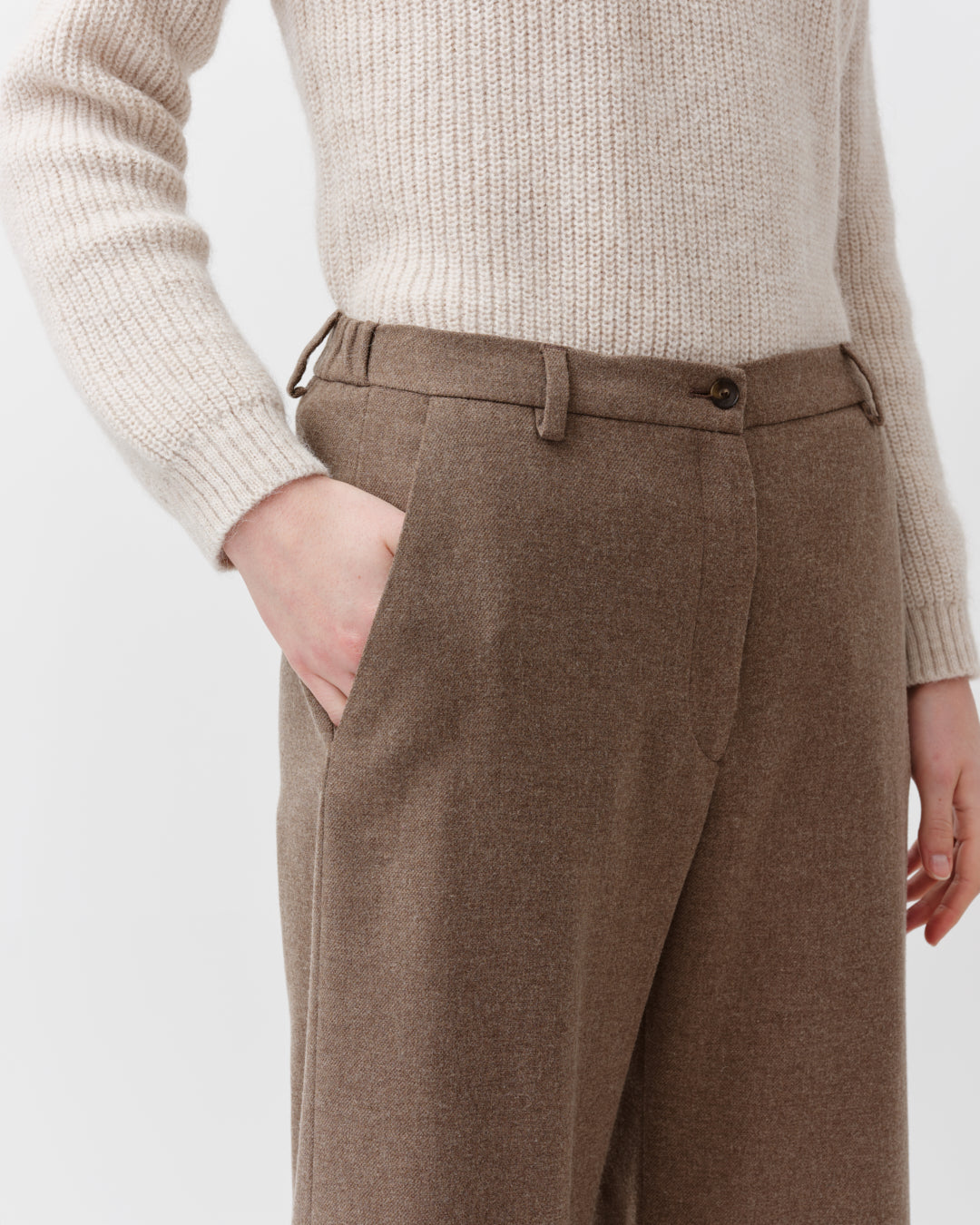 DIEGA PIEDRO pantalon large anthracite