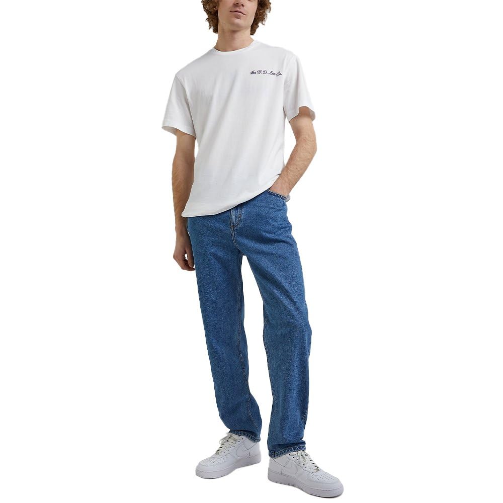 Lee Relax 90S T-shirt homme taille L blanc éclatant coton