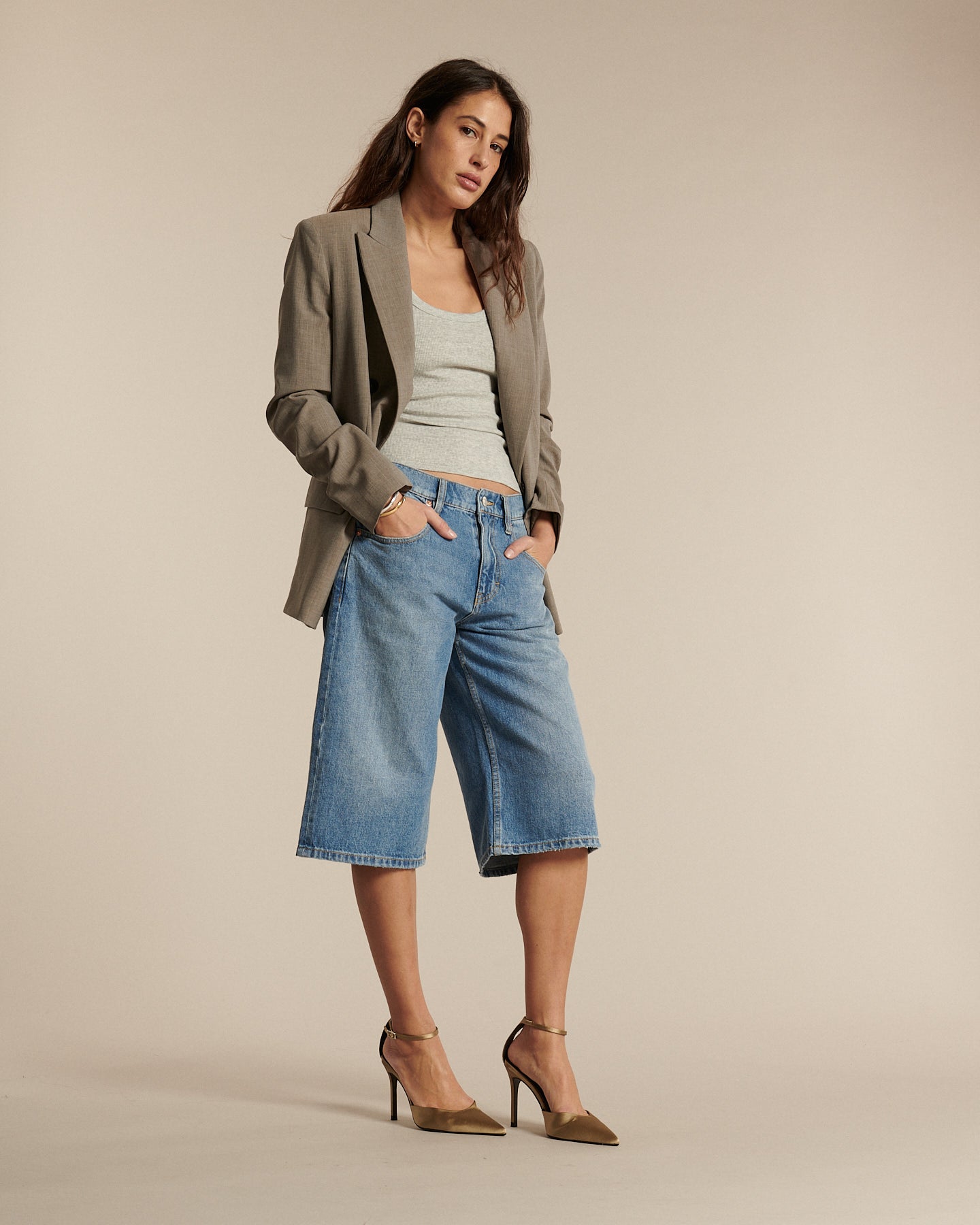 Labdip Kyoto bermuda jean droit IN 20 coton 12,5 oz