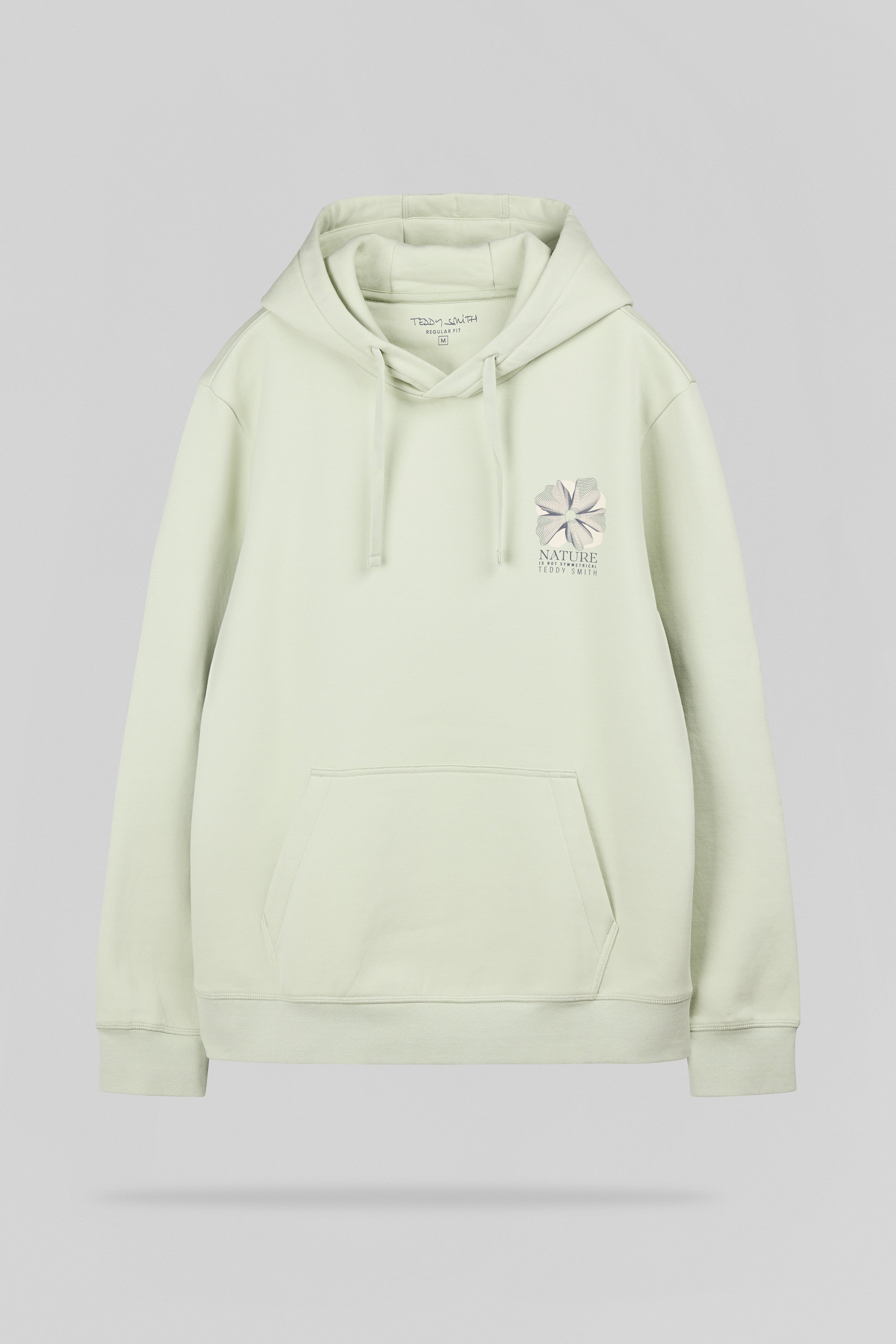 Teddy Smith S-Nature Hoody Vert Nacre sweat capuche coton