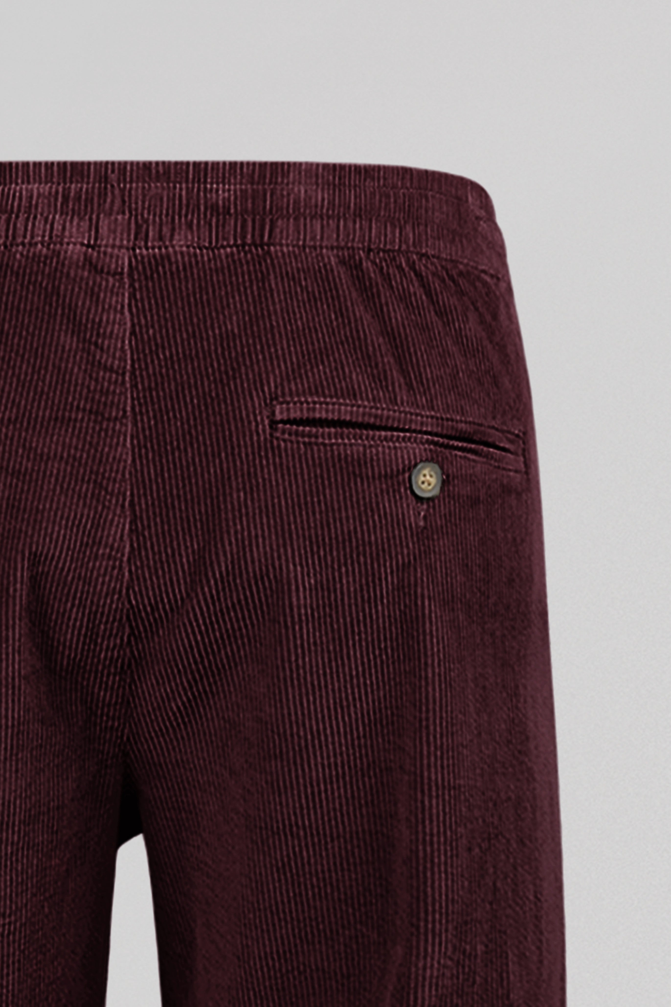 Teddy Smith Pywan 20 pantalon velours bordeaux foncé