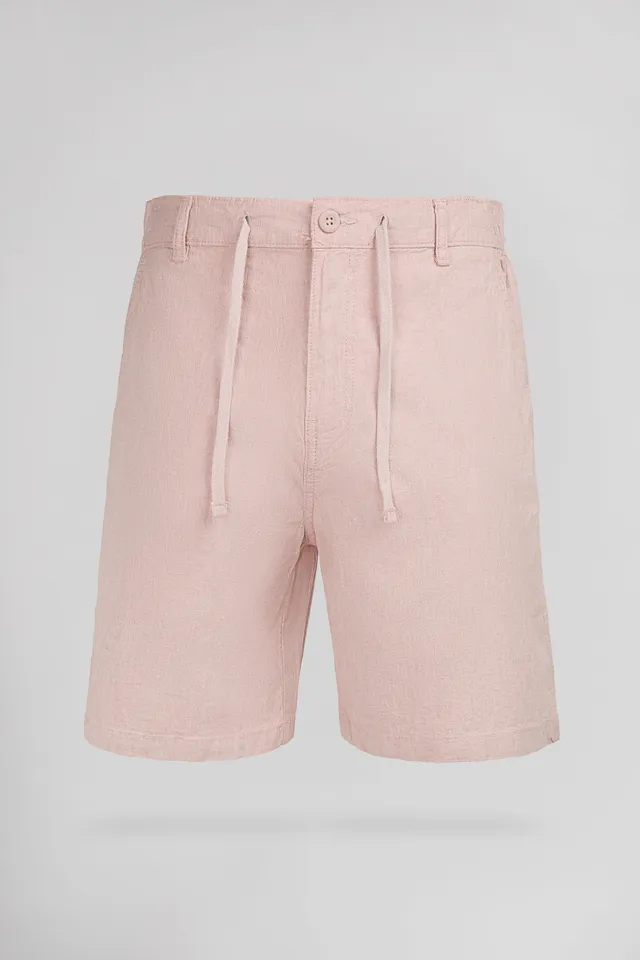 Teddy Smith S-Linen Chino S short rose pastel lin