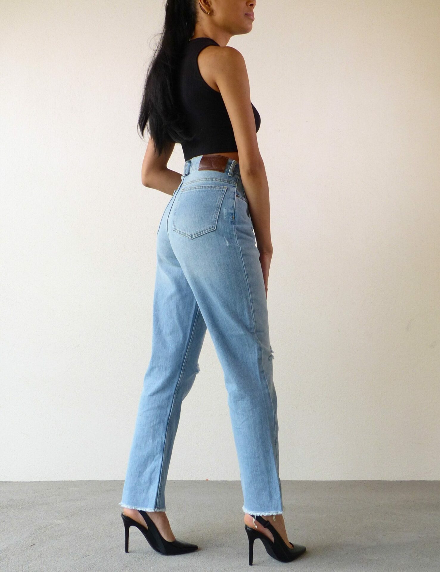 AA Spontané Bohochic Flare jean flare LightBlue taille haute