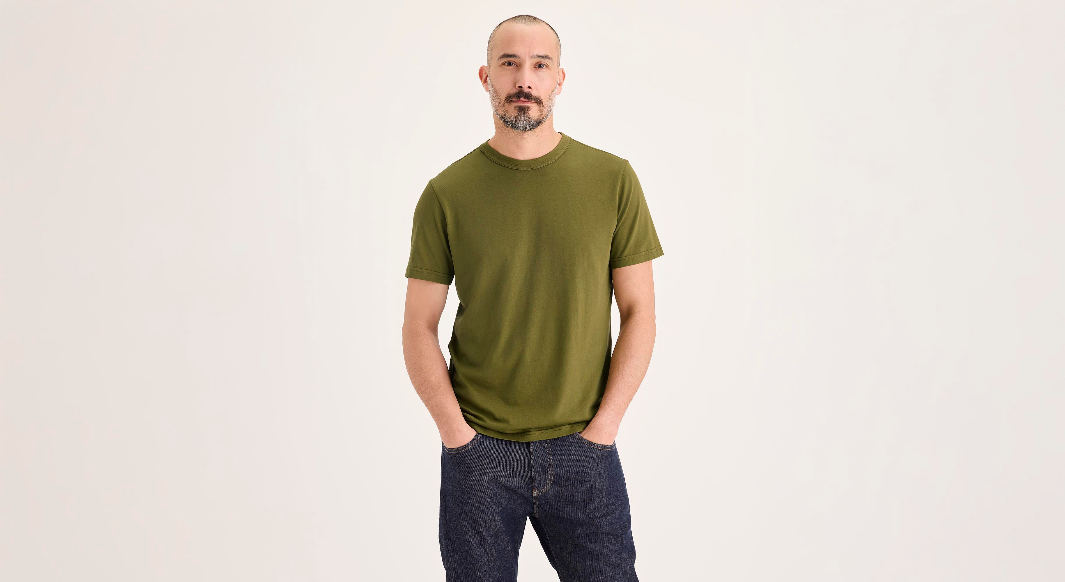 Dockers Crewneck Tee t-shirt homme vert coton