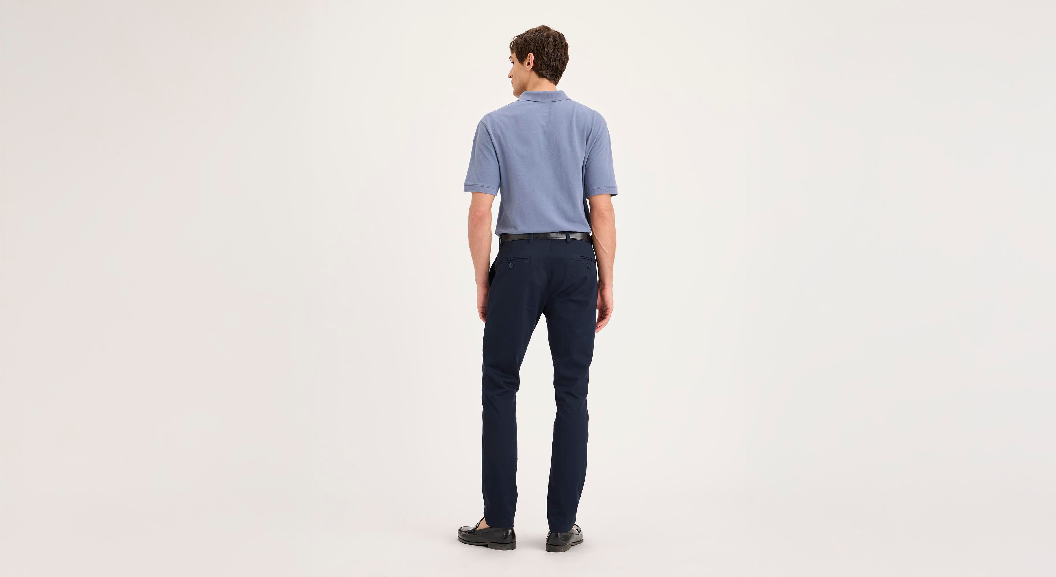 Dockers Signature Iron Free Skinny chino bleu antitache