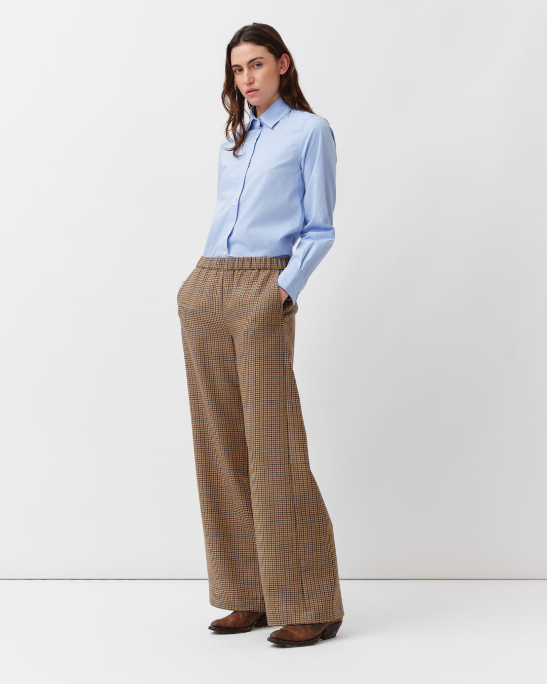Diega Ceza chemise ciel coton coupe ample